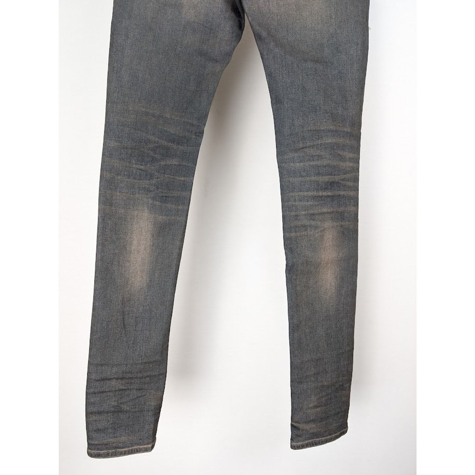 Amiri o1rshd1 Leather Thrasher Jeans in Dark Indigo Size US 32 / EU 48 - 15 Thumbnail