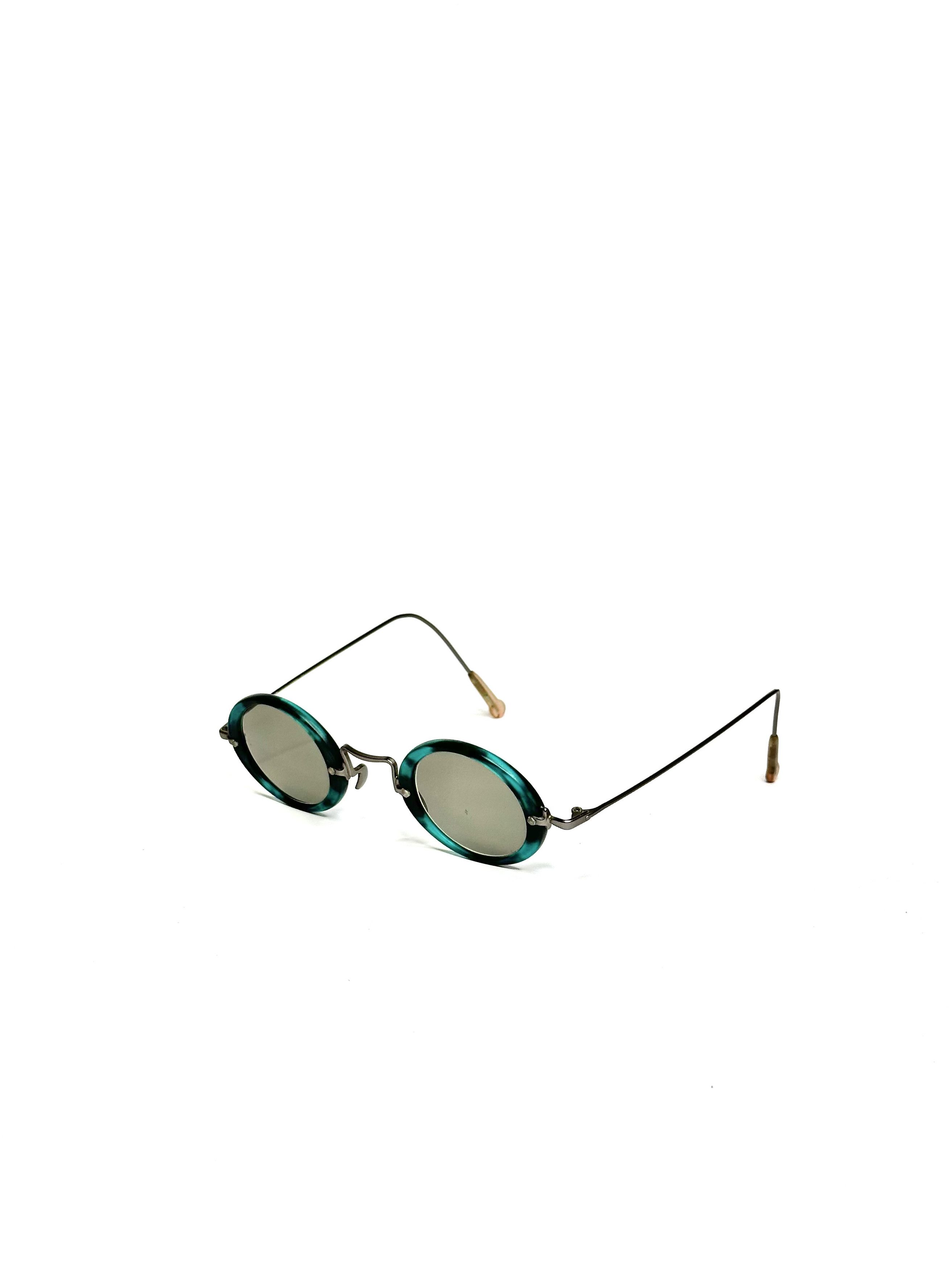 ESPIRIT Espirit round steampunk slim vintage military sunglasses Size ONE SIZE - 2 Thumbnail