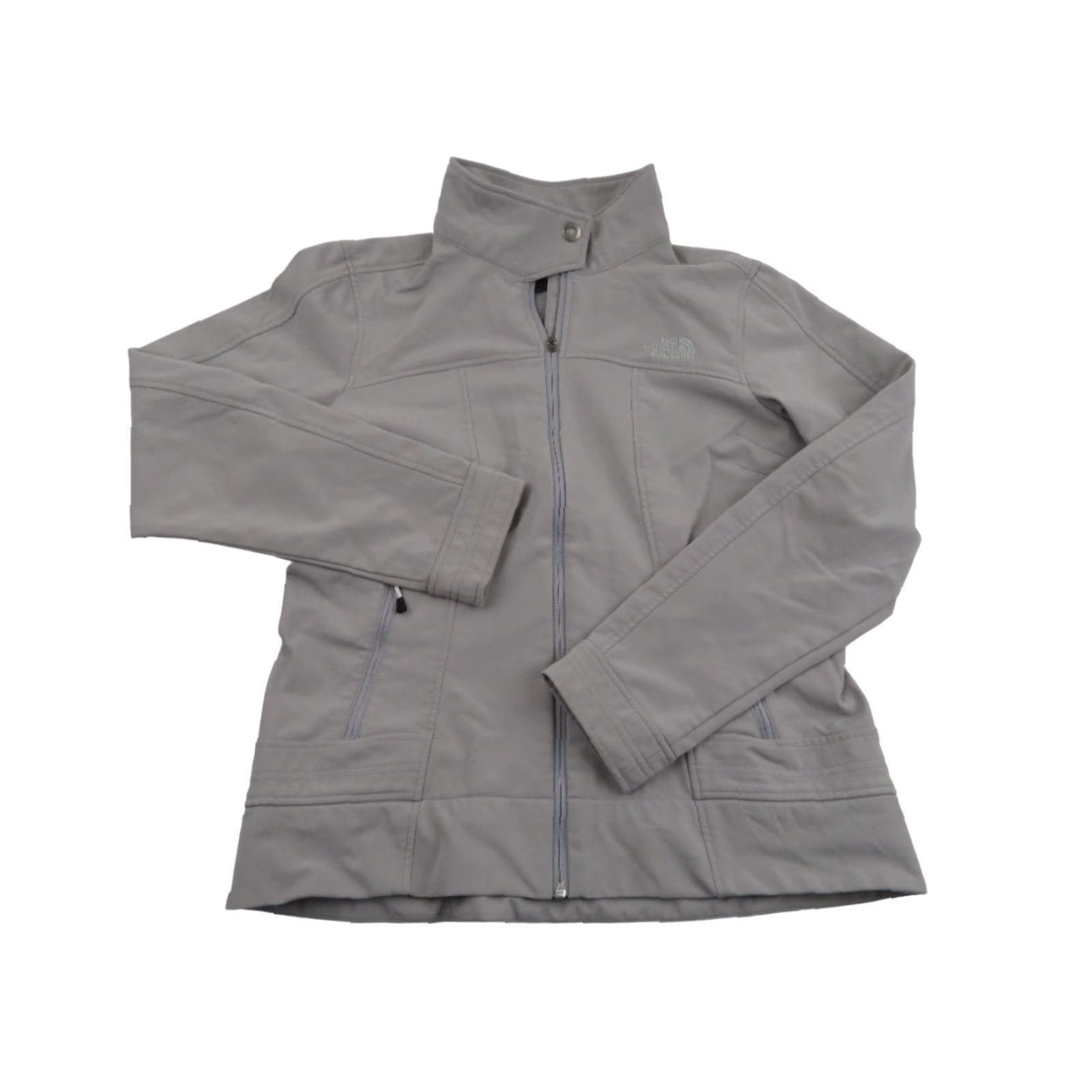 The North Face The North Face Jacket Womens Large Soft Shell Gray Full Zip Windbreaker Size L / US 10 / IT 46 - 2 Thumbnail