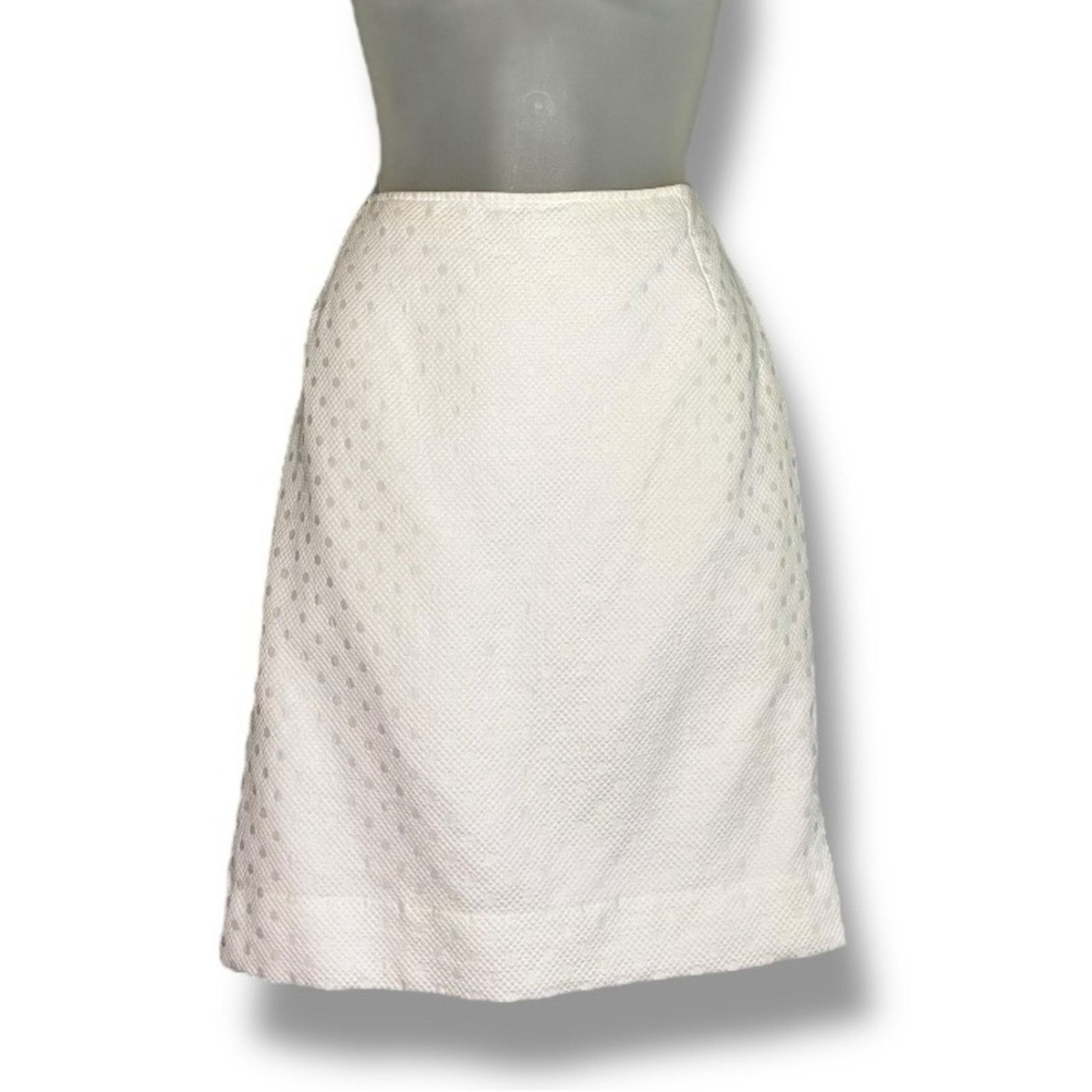 Oscar De La Renta Oscar de la Renta Pink Label Vintage textured skirt size 10 Size 32" / US 10 / IT 46 - 2 Thumbnail