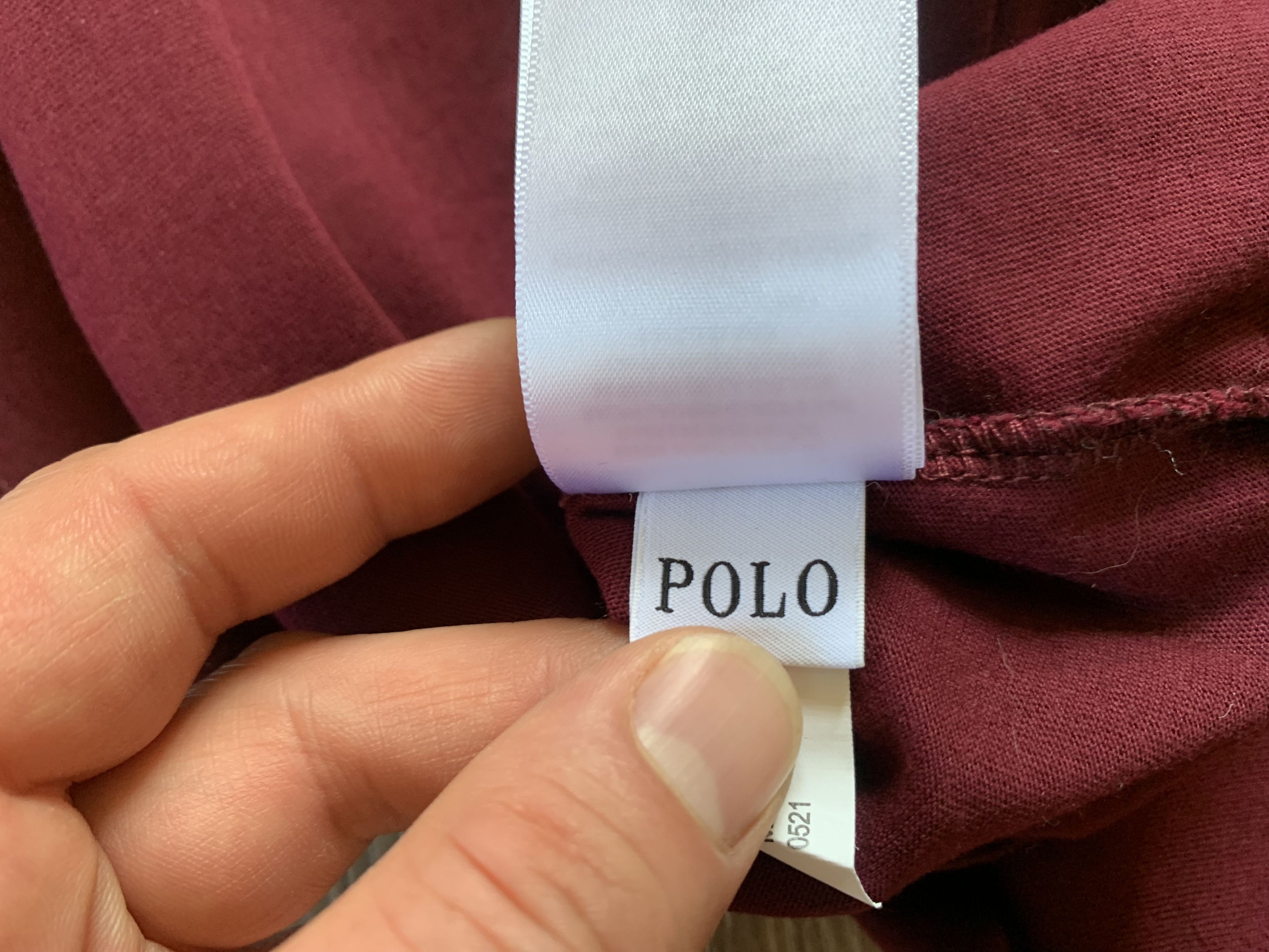 Polo Ralph Lauren Polo Ralph Lauren Burgundy Basic Cotton T-Shirt Size US XXL / EU 58 / 5 - 10 Thumbnail