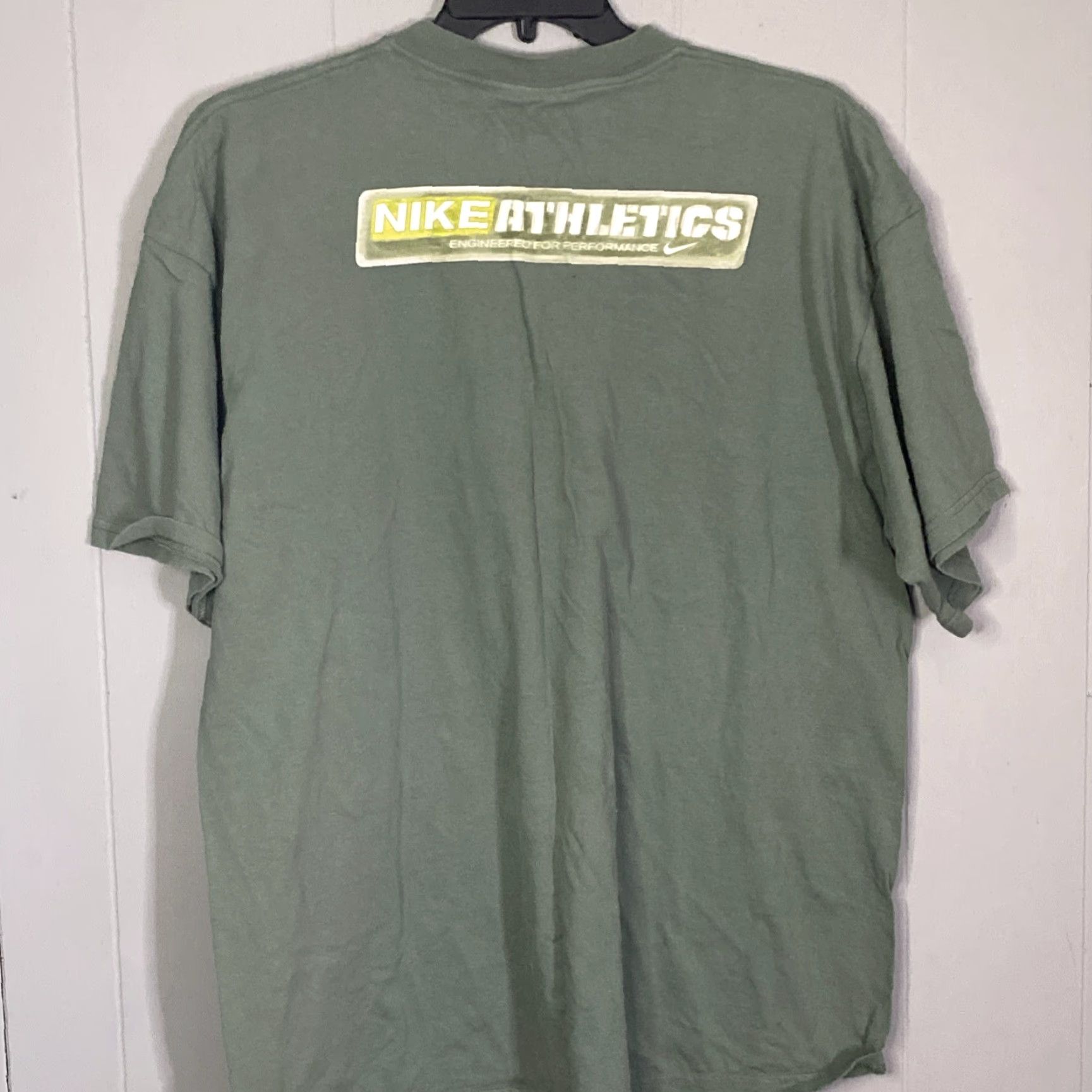 Nike VINTAGE Nike T Shirt Mens 2XL White Tag Athletics XXL Faded Green 26x31 Size US XXL / EU 58 / 5 - 4 Thumbnail