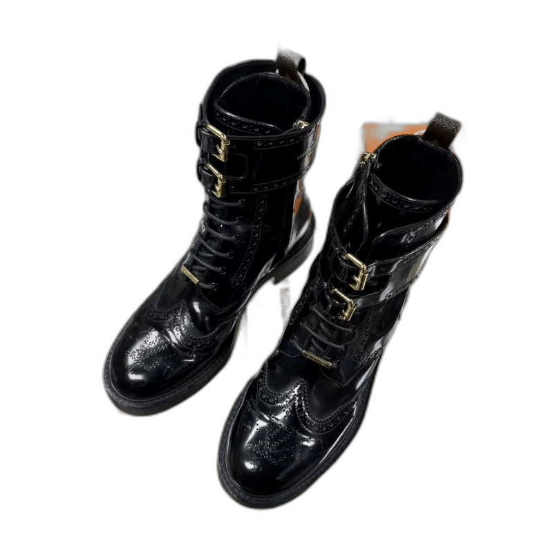 Louis Vuitton LOUIS VUITTON LV Midtown Patent Leather Ankle Boots -2505 Size US 6 / IT 36 - 1 Thumbnail