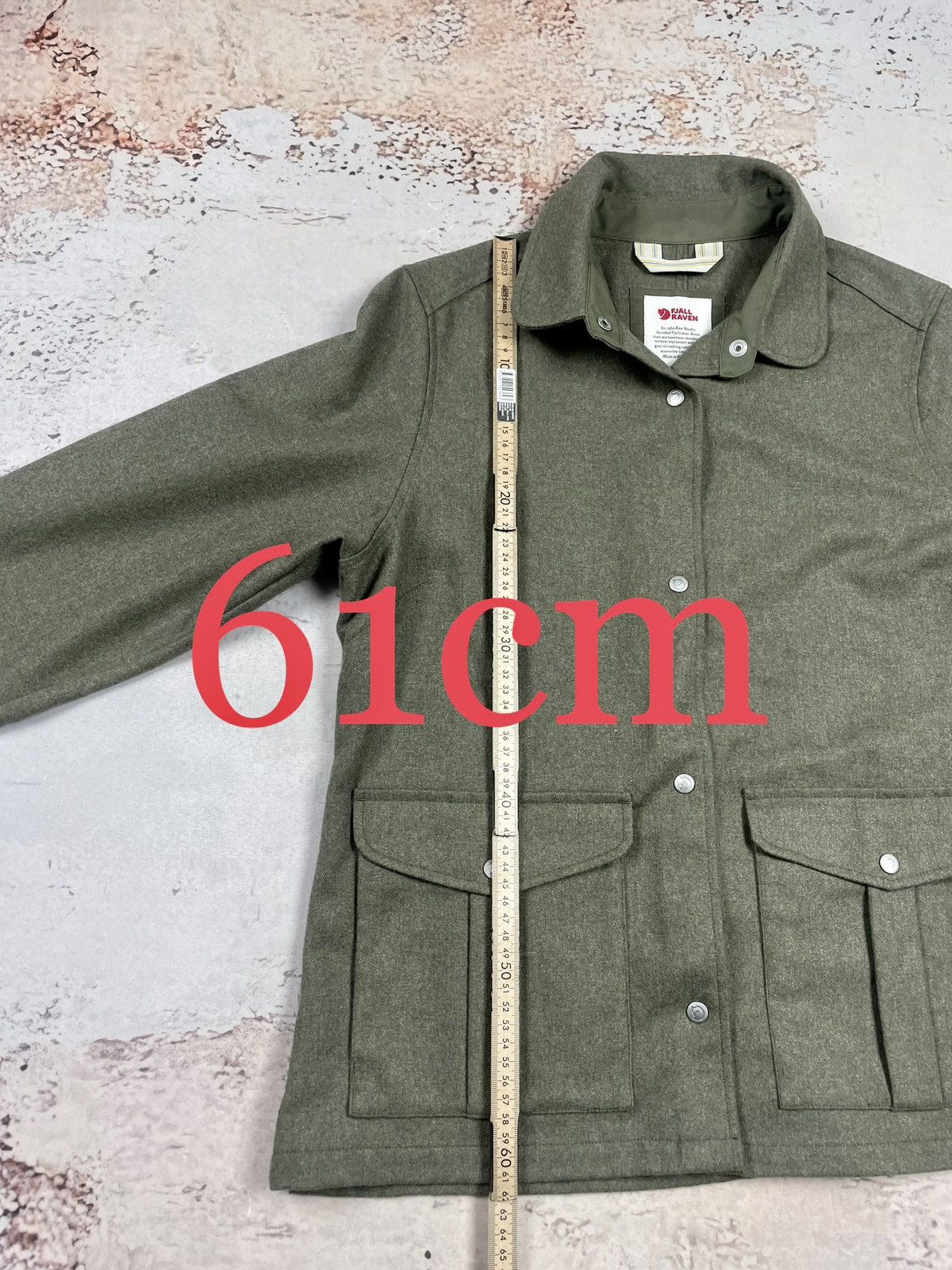 Fjallraven Fjällräven S Wool Button-Up Shirt Jacket – Olive Premium Size S / US 4 / IT 40 - 8 Thumbnail