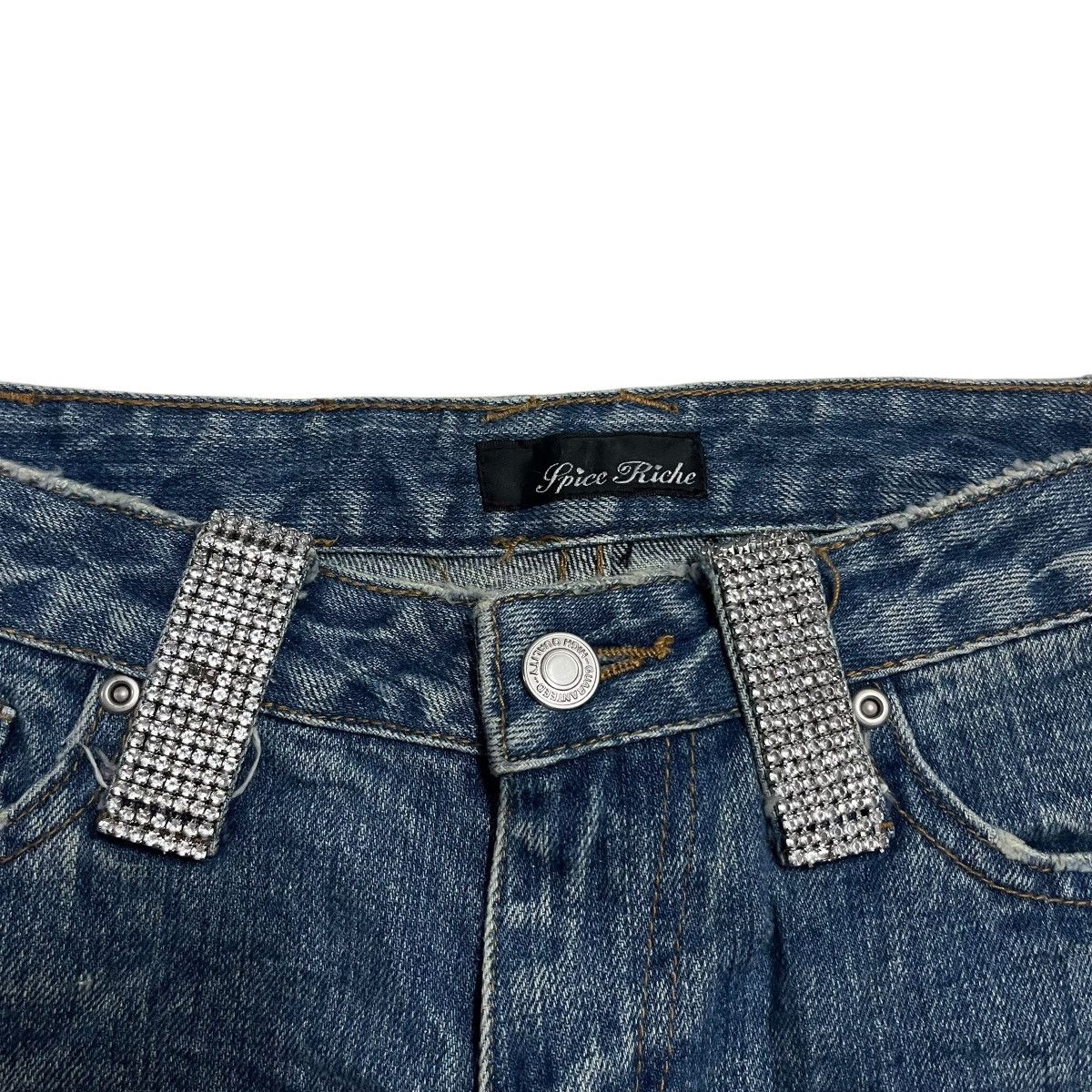 If Six Was Nine × Japanese Brand × Le Grande Bleu (L.G.B.) FLARE🔥 SPICE RICHE WASHED BLUE DENIM PANT Size 29" - 8 Thumbnail