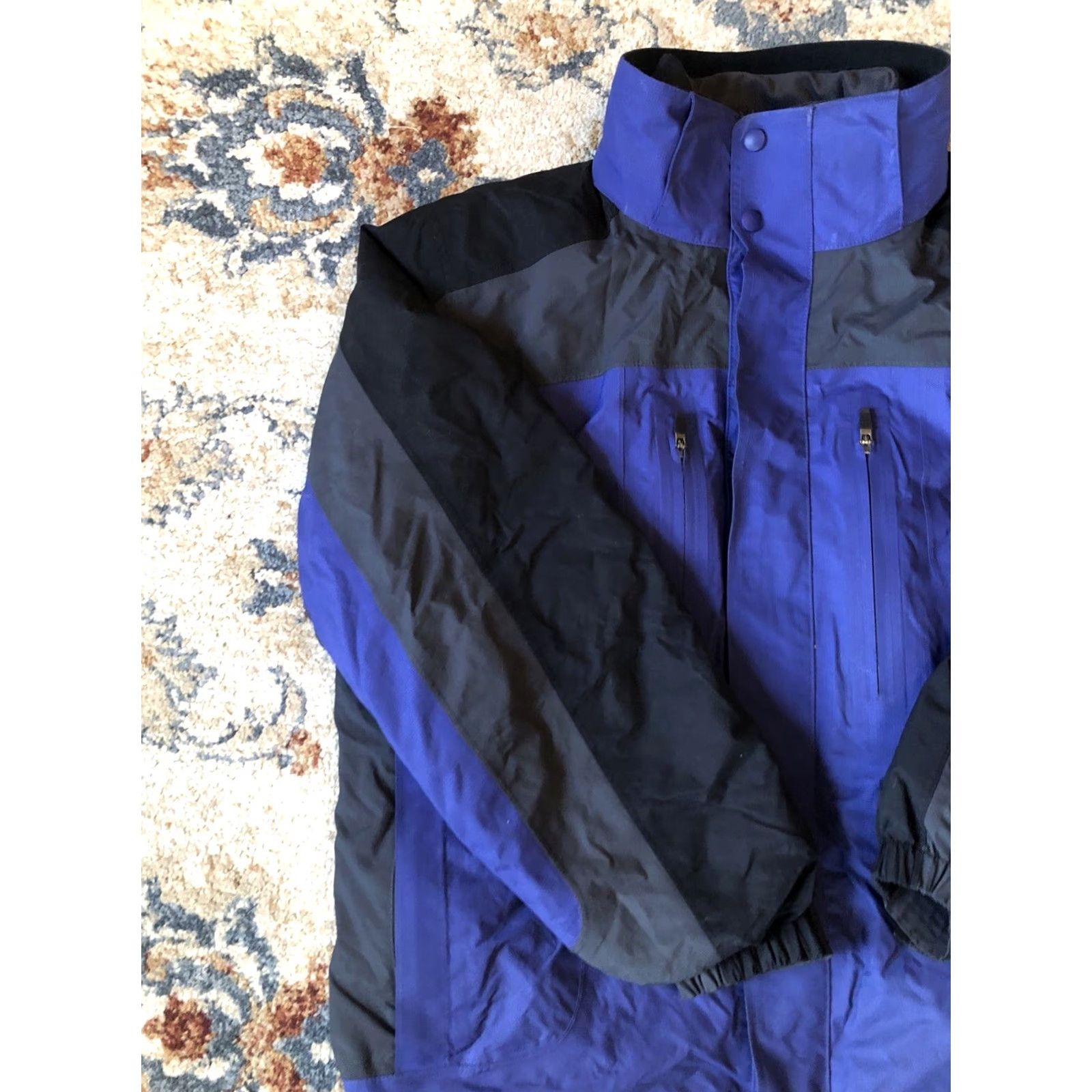 Vintage VINTAGE L.L. Bean Jacket Mens L Blue Ski 3-in-1 Full Zip Mid-Length Nylon Water Resistant Wind-Resistant Pockets Zipped Pockets Removable Lining Size US L / EU 52-54 / 3 - 3 Thumbnail