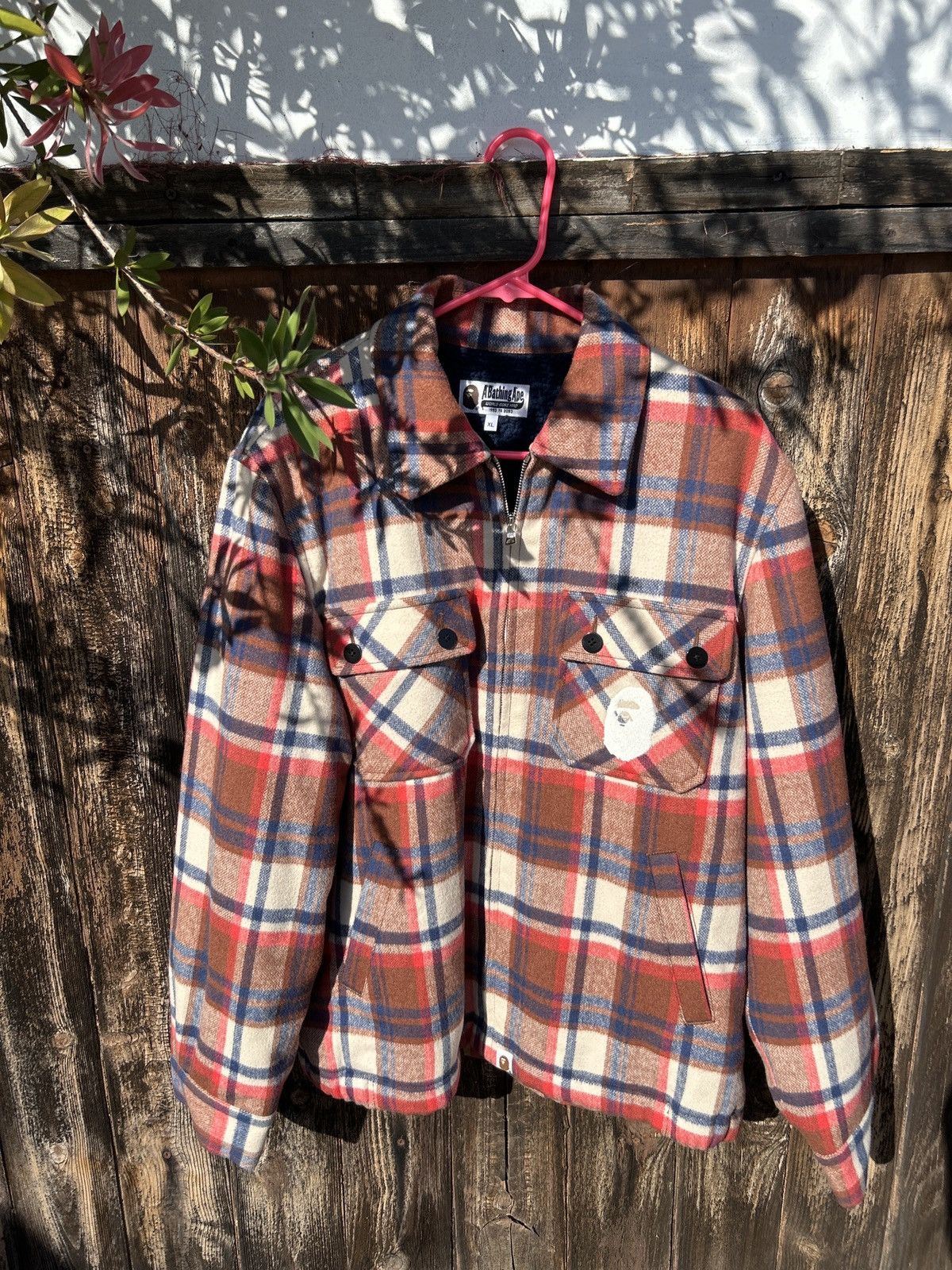 Bape BAPE button up flannel Size US XL / EU 56 / 4 - 1 Thumbnail