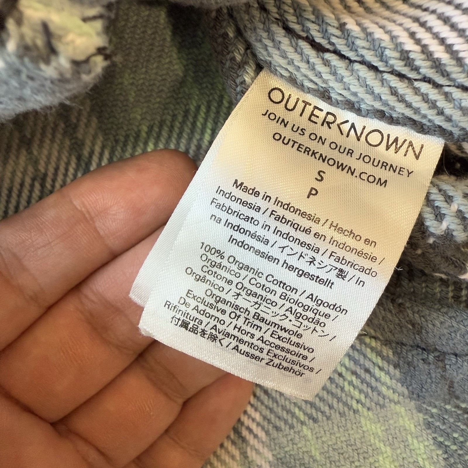 Outerknown Outerknown Blanket Shirt Small Blue Multicolor Heavy Cotton Size US S / EU 44-46 / 1 - 6 Thumbnail