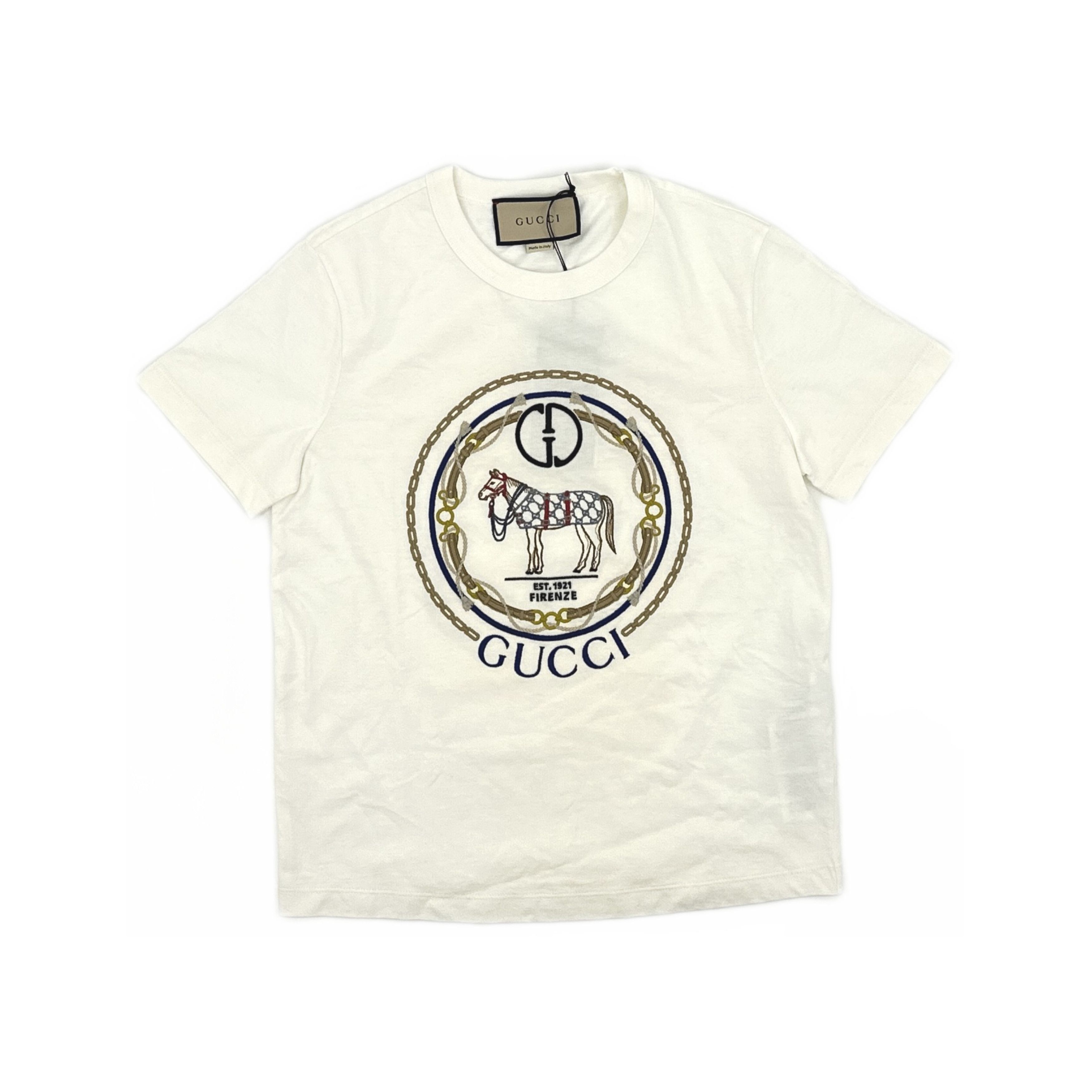Gucci Gucci Equestrian Embroidery T-Shirt Size M Size M / US 6-8 / IT 42-44 - 1 Thumbnail