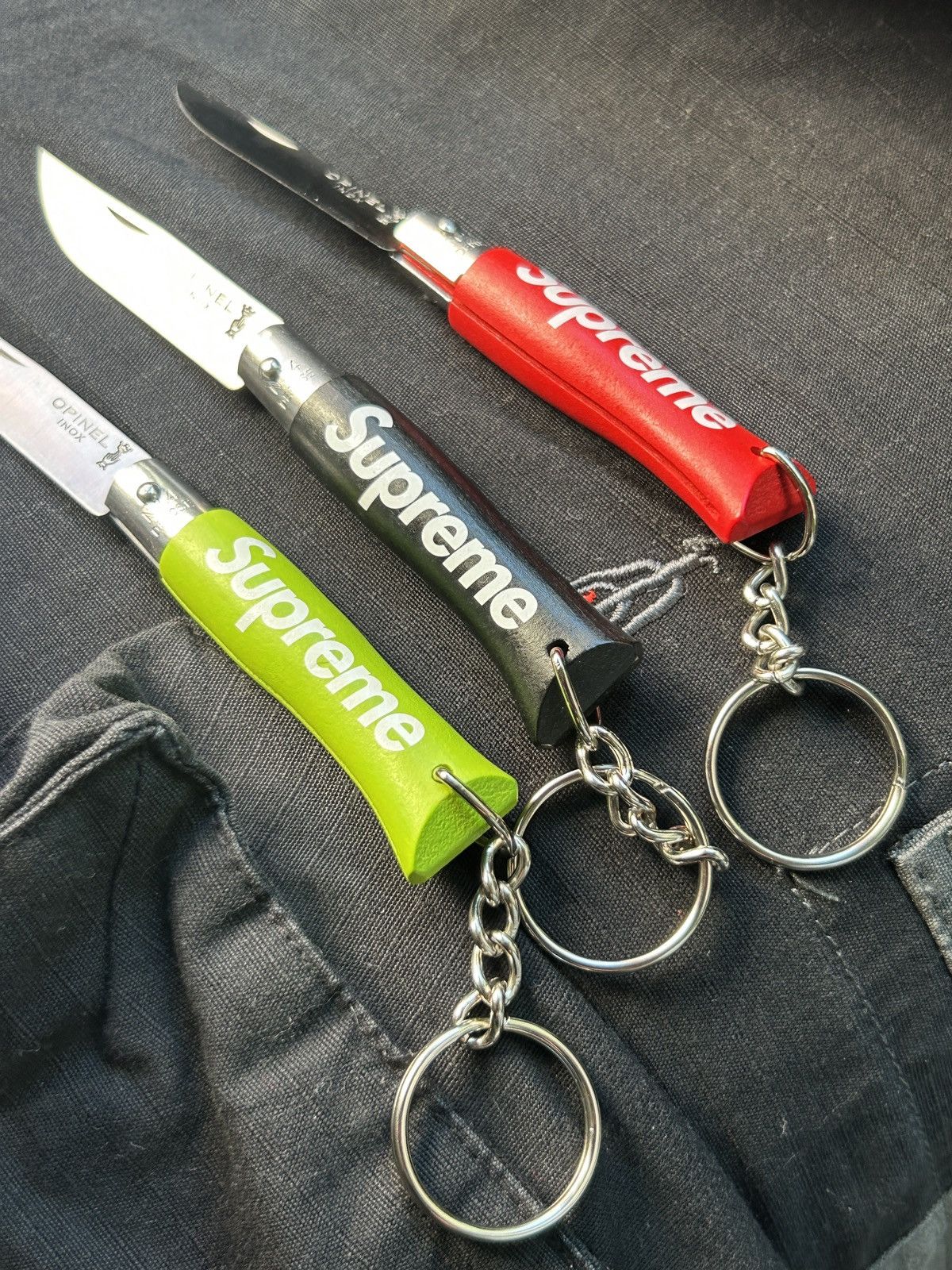 Supreme Supreme opinal folding knife keychain 3 pack Size ONE SIZE - 3 Thumbnail