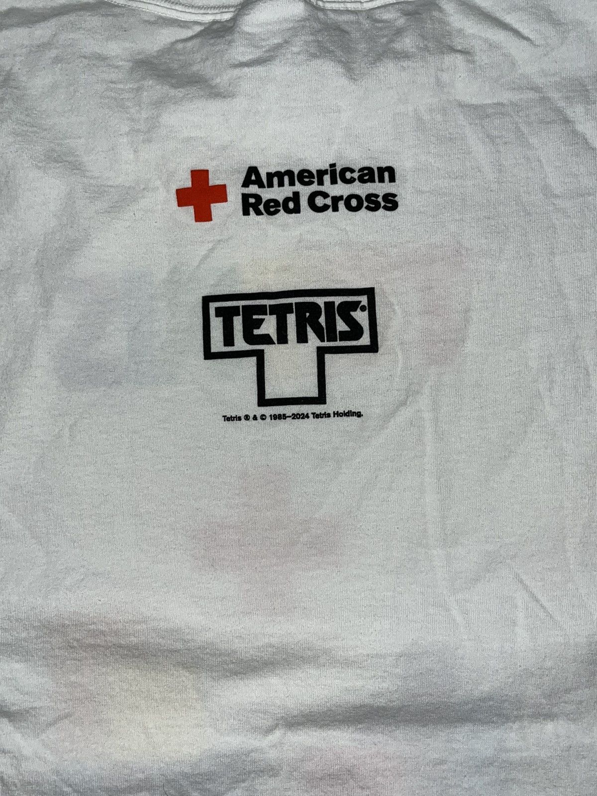 Hanes × The Game × Vintage TETRIS 40th Anniversary American Red Cross 2024 Give Blood Size US L / EU 52-54 / 3 - 5 Thumbnail