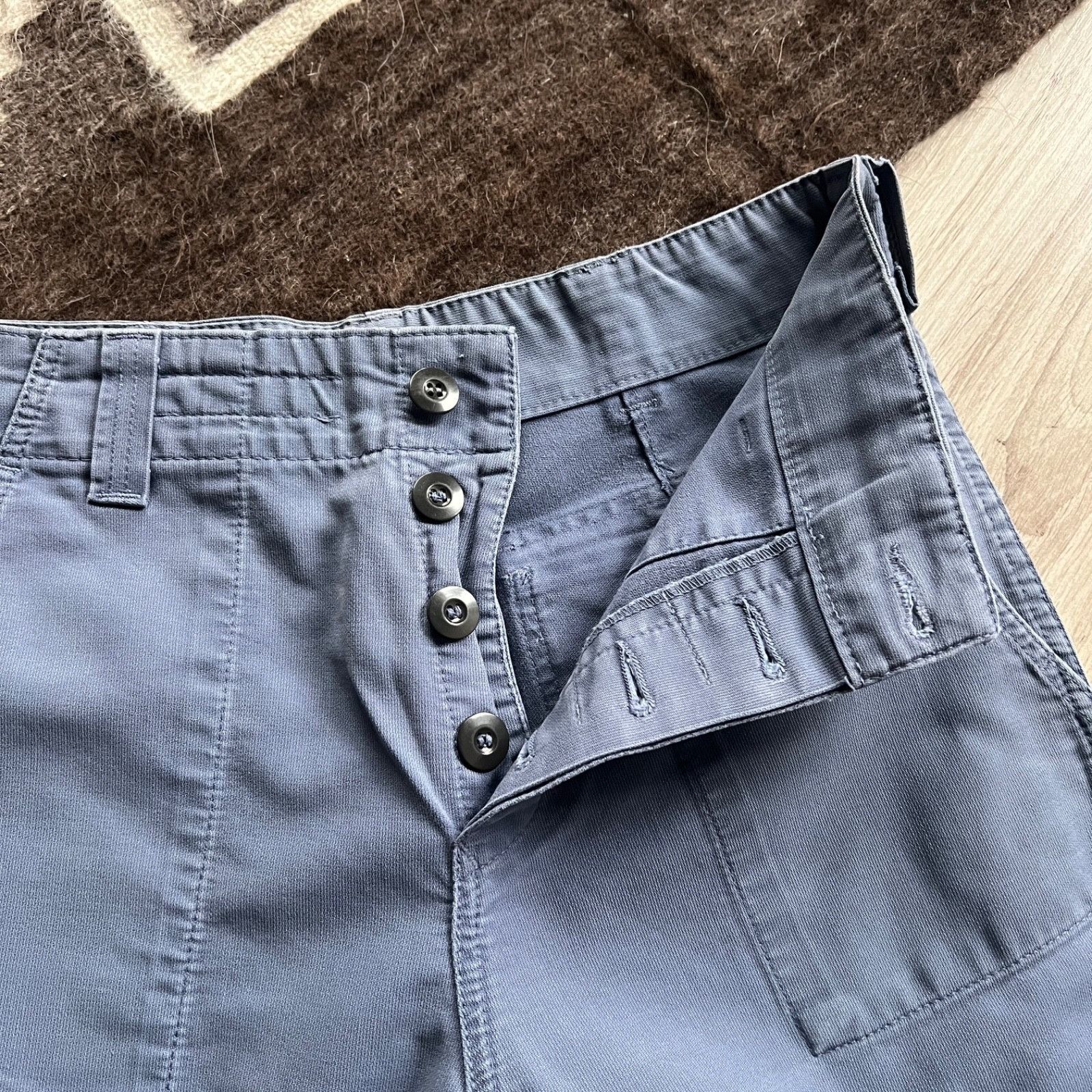 Levi's Levi’s Vintage All-Duty US Made Gray Blue Button Fly Work Ut Size US 30 / EU 46 - 4 Thumbnail