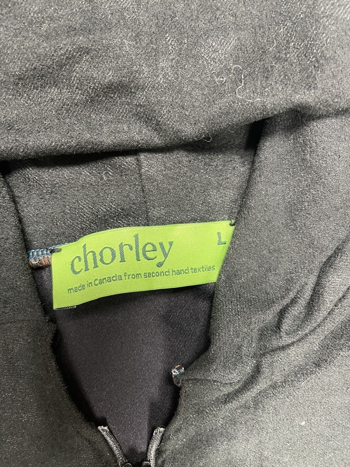 Chorley × Handmade Ss24 crushed “velvet bodyguard shoulder padded zip up hoodie Size US L / EU 52-54 / 3 - 5 Thumbnail