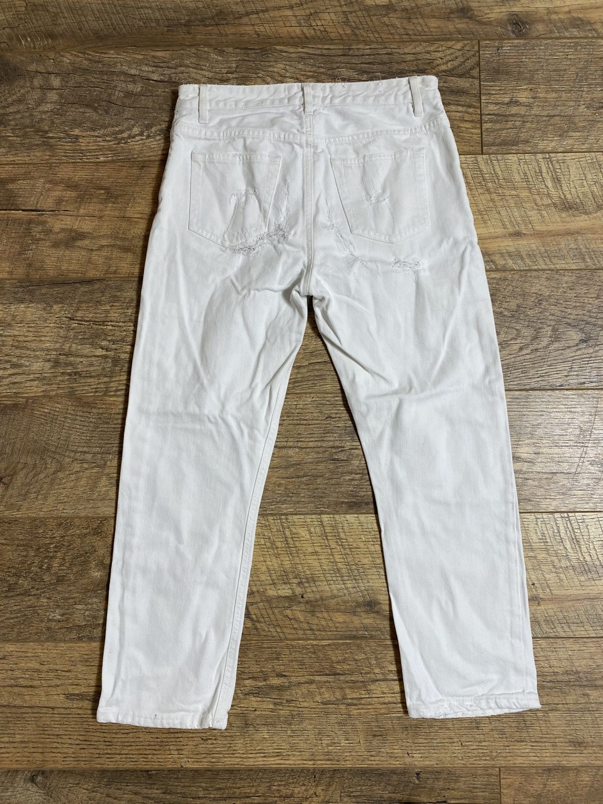 Acne Studios Rare Acne Studios Women's Pop White Trash Distressed Jeans Size 24" / US 00 / IT 34 - 6 Thumbnail