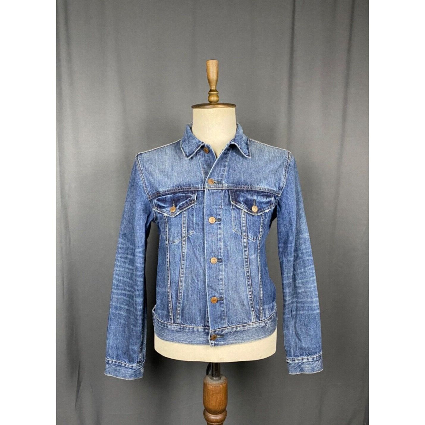 Denim & Supply Ralph Lauren Ralph Lauren Denim&Supply Men's Blue Denim Jeans Biker Jacke Size US M / EU 48-50 / 2 - 1 Thumbnail
