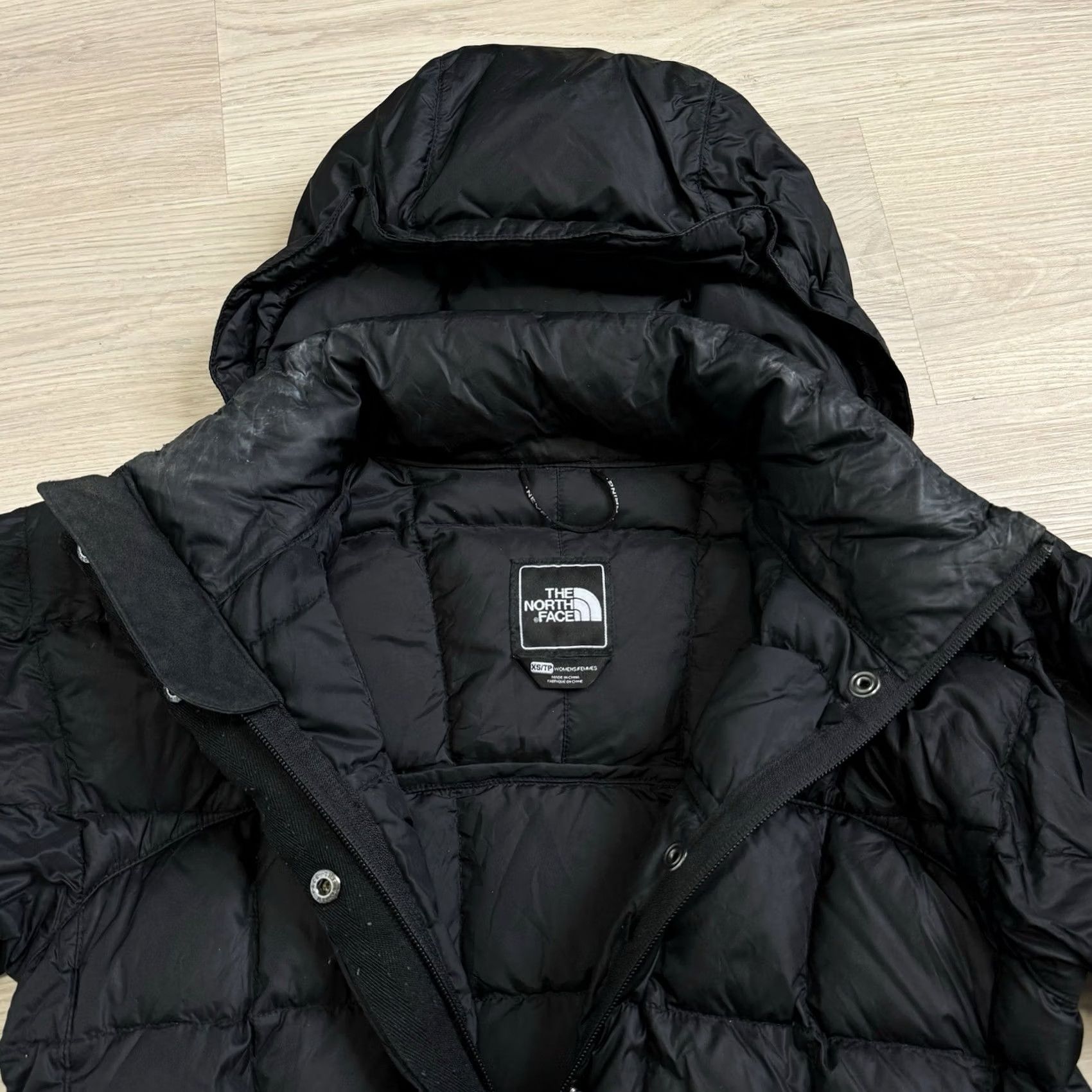 The North Face The North Face Parka Jacket Womens XS BLK Down 600 Hooded Metropolis Parka Coat Long Nylon Zip Size XS / US 0-2 / IT 36-38 - 5 Thumbnail