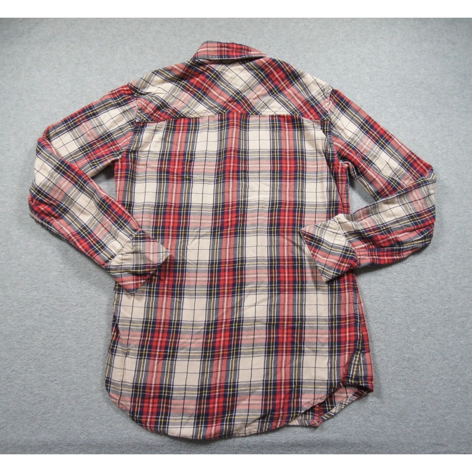 TNA Tna Shirt Womens Red Button Down Long Sleeve Boyfriend Fit Aritzia 2XSmall XXS Size XXS / US 00 / IT 34 - 5 Thumbnail