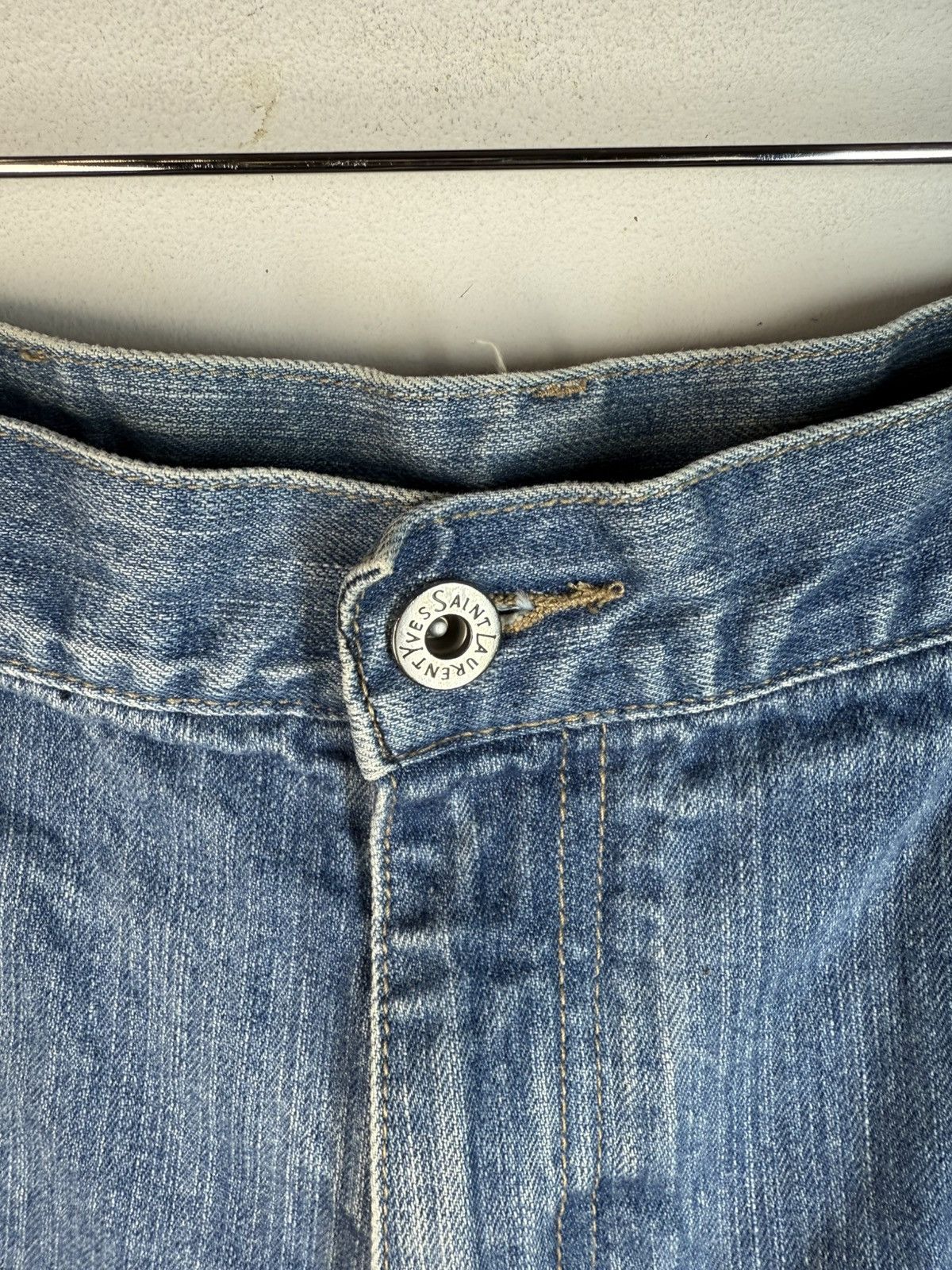 Yves Saint Laurent Denim YSL Shorts Jeans Blue YSL Jeans Shorts Size US 36 / EU 52 - 9 Thumbnail