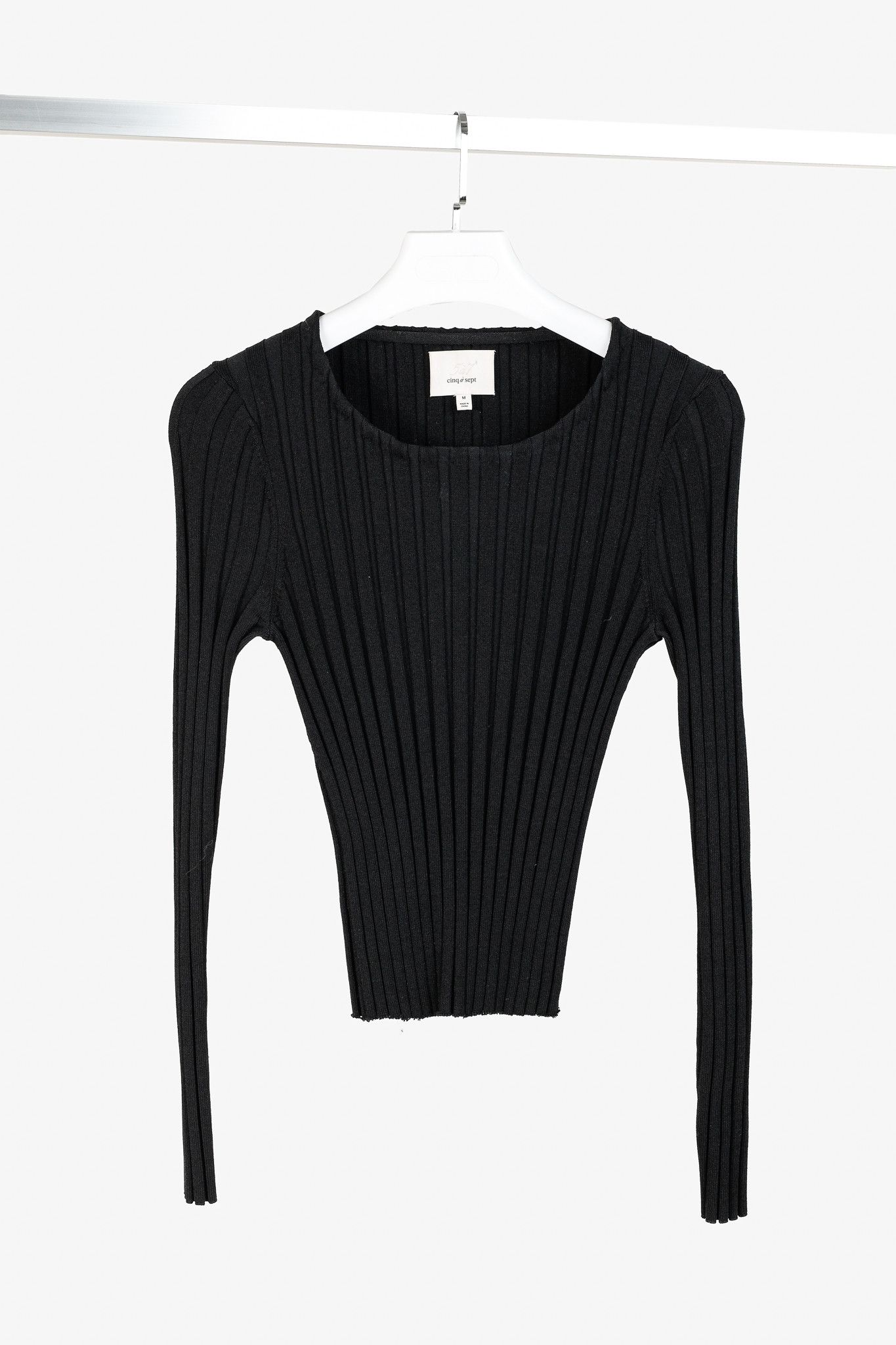 Cinq a Sept Cinq a Sept Pices Wide-Ribbed Knit Long Sleeve Pullover Size M / US 6-8 / IT 42-44 - 1 Thumbnail