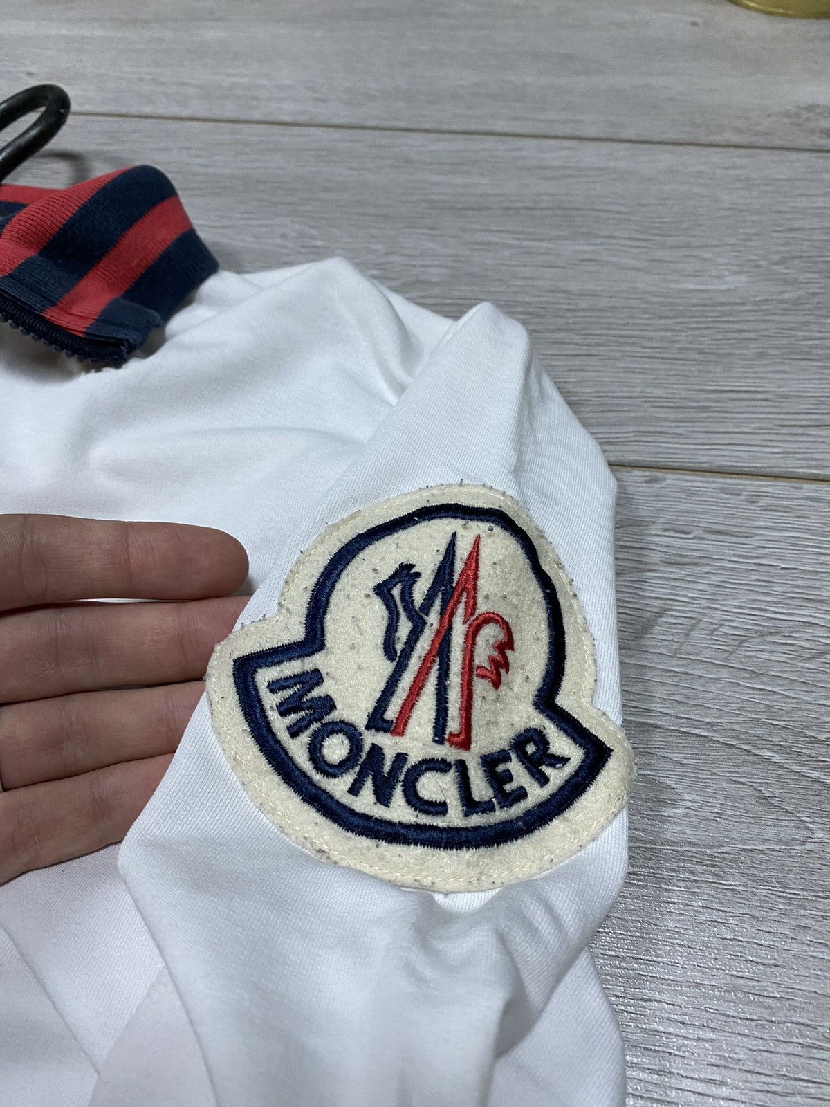 Moncler Moncler big logo stripes embroidered bomber Size US M / EU 48-50 / 2 - 3 Thumbnail