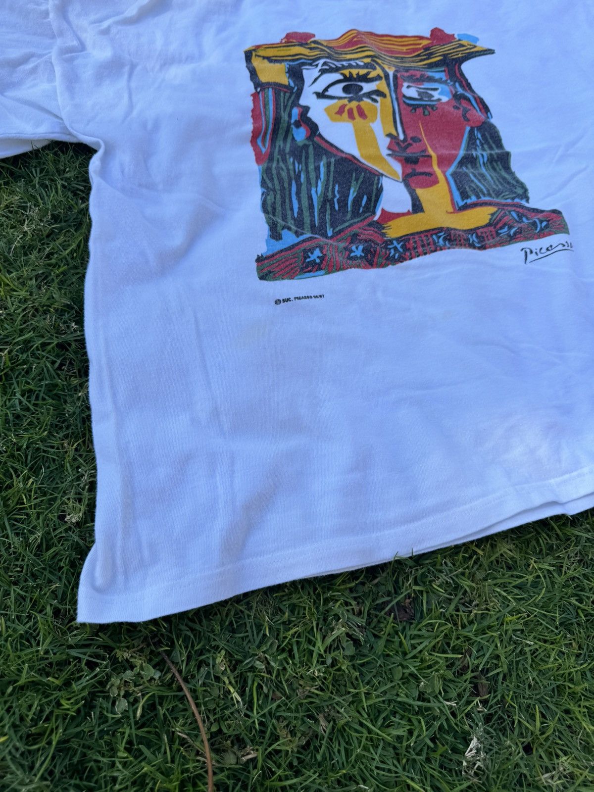 Paloma Picasso Vintage Y2K Picasso T-Shirt White 96/97 Size US XL / EU 56 / 4 - 4 Thumbnail