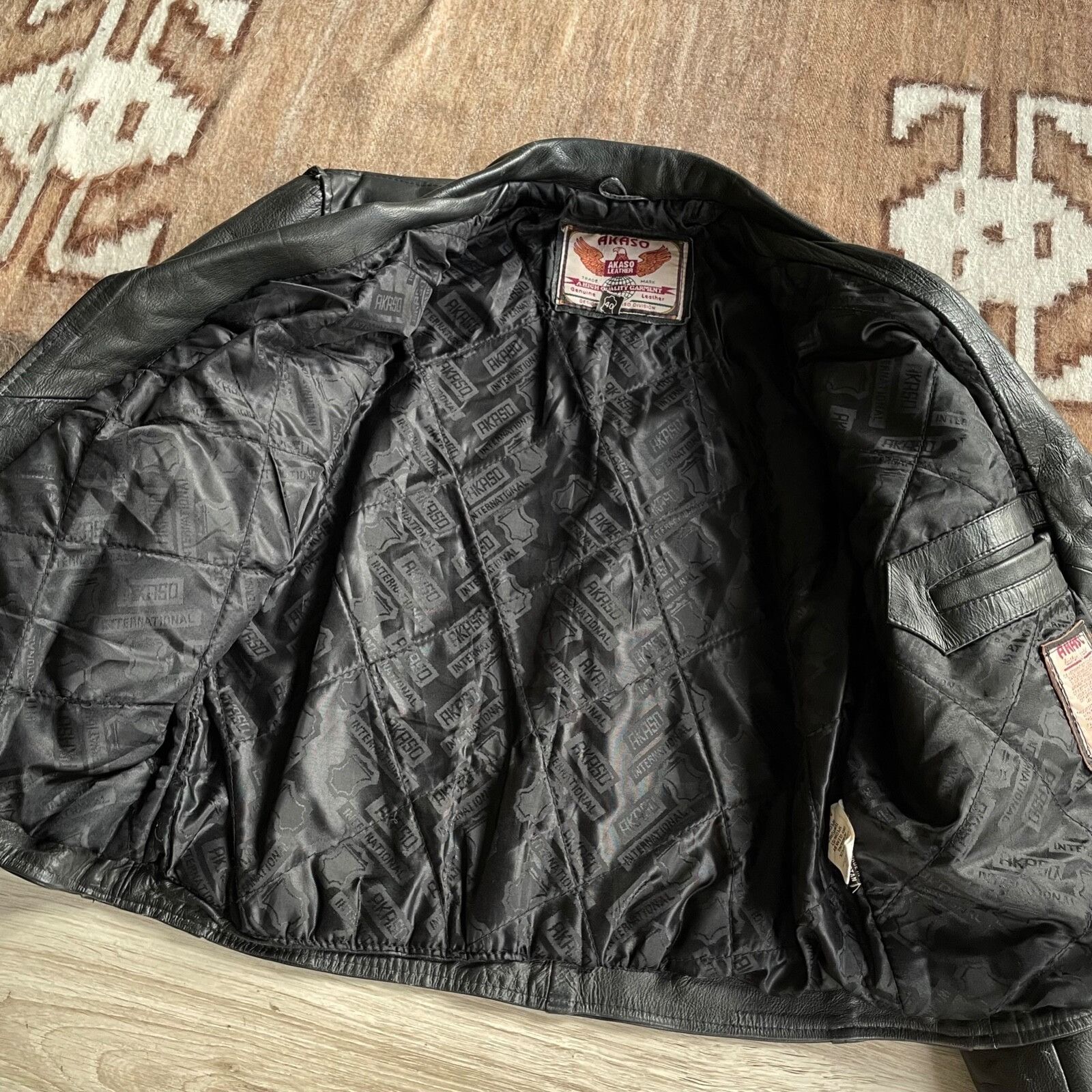 Vintage Akaso Leather Vintage Biker Moto Jacket 9168AC Size US M / EU 48-50 / 2 - 8 Thumbnail