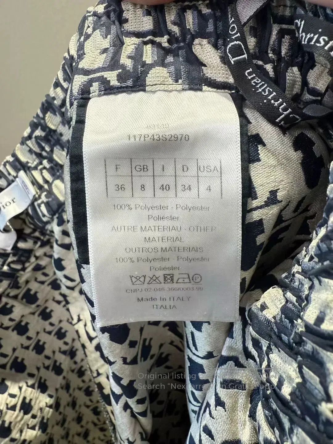 Dior dior black and white logo long pants. Size US 40 / EU 56 - 3 Thumbnail