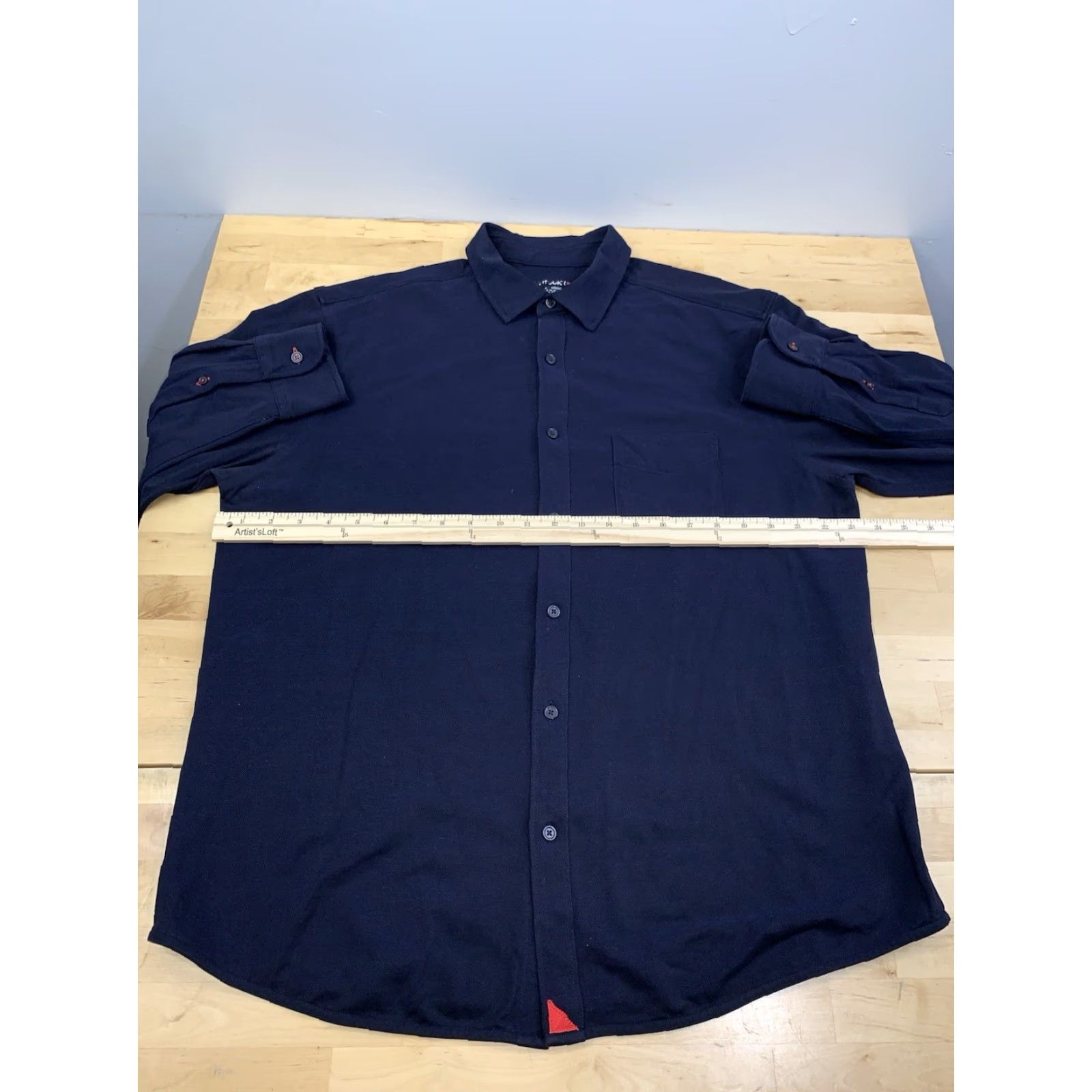 UNTUCKit UNTUCKit Button-Up Shirt Mens XL Blue Long Sleeve Casual Size US XL / EU 56 / 4 - 5 Thumbnail