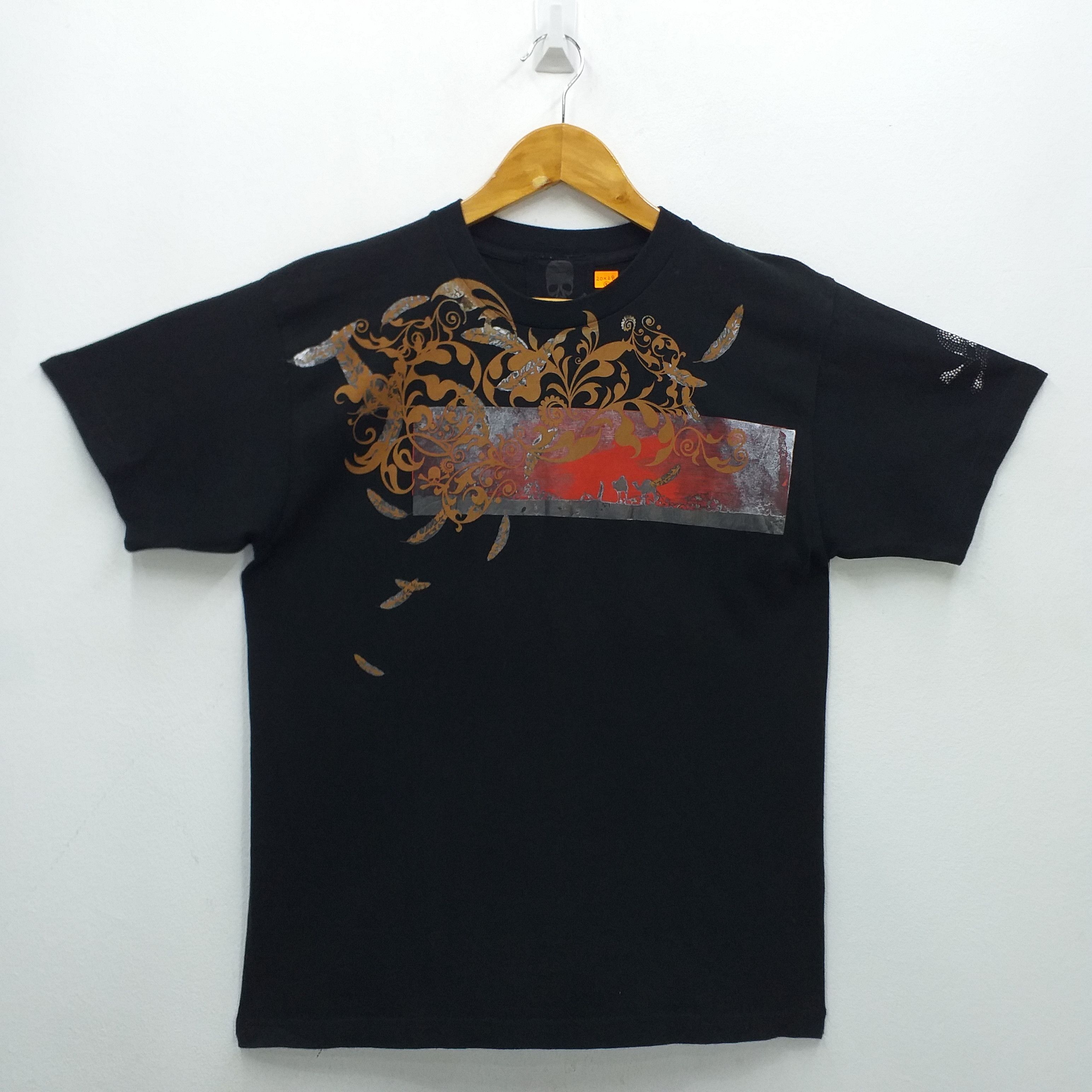 image of Vintage Roen Skull Medium Tshirt -E115 in Black, Men's