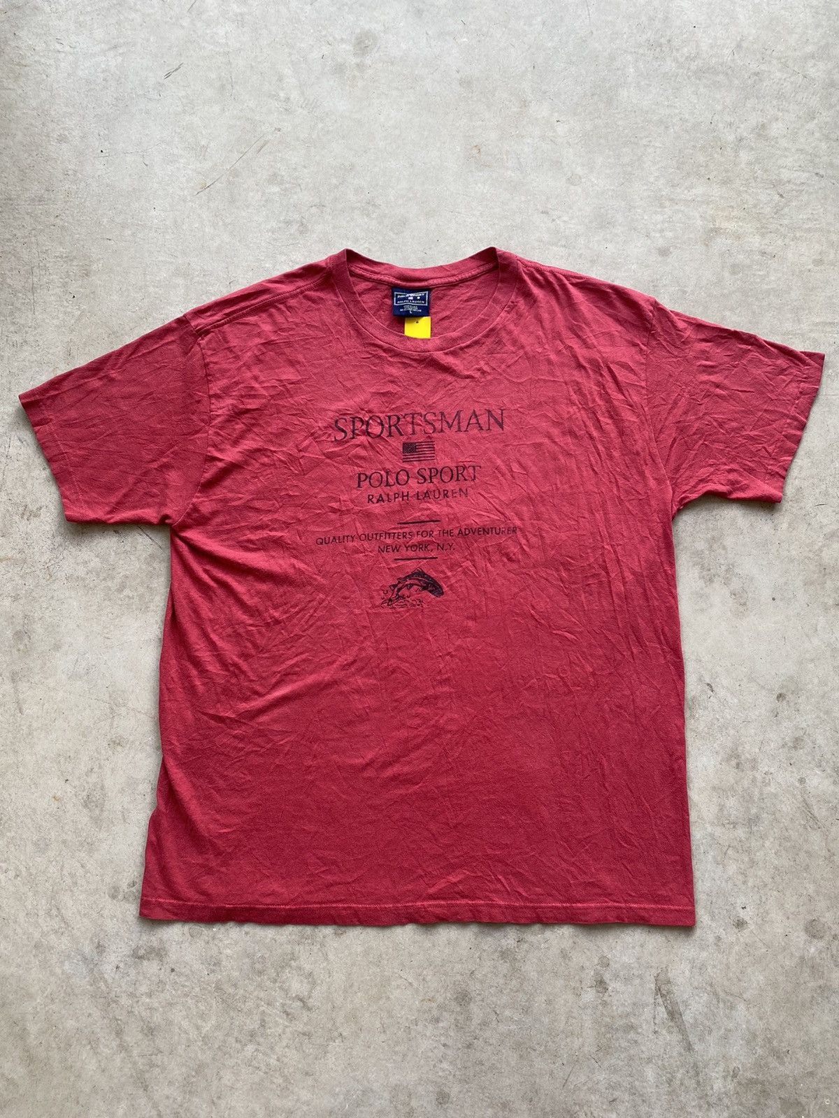 image of Polo Ralph Lauren x Rrl Ralph Lauren Vintage Polo Sportsman Polo Sport Ralph Laurent Shirt in Red (