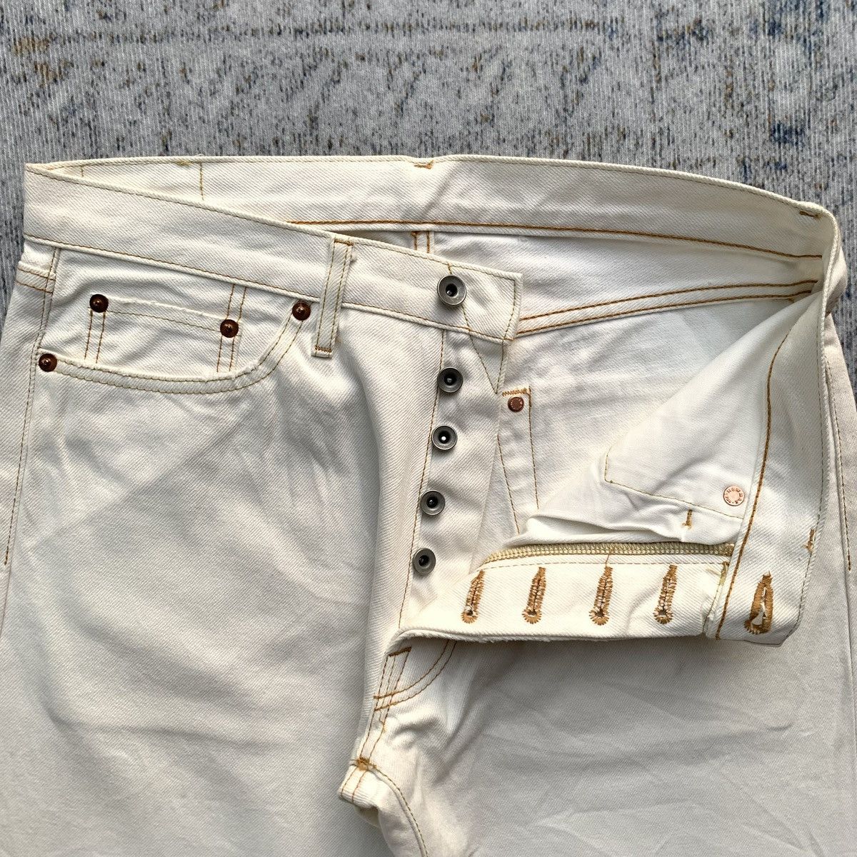 Japanese Brand Japanese Brand Crows Selvedge Redline Raw Denim Jeans Size US 32 / EU 48 - 3 Thumbnail