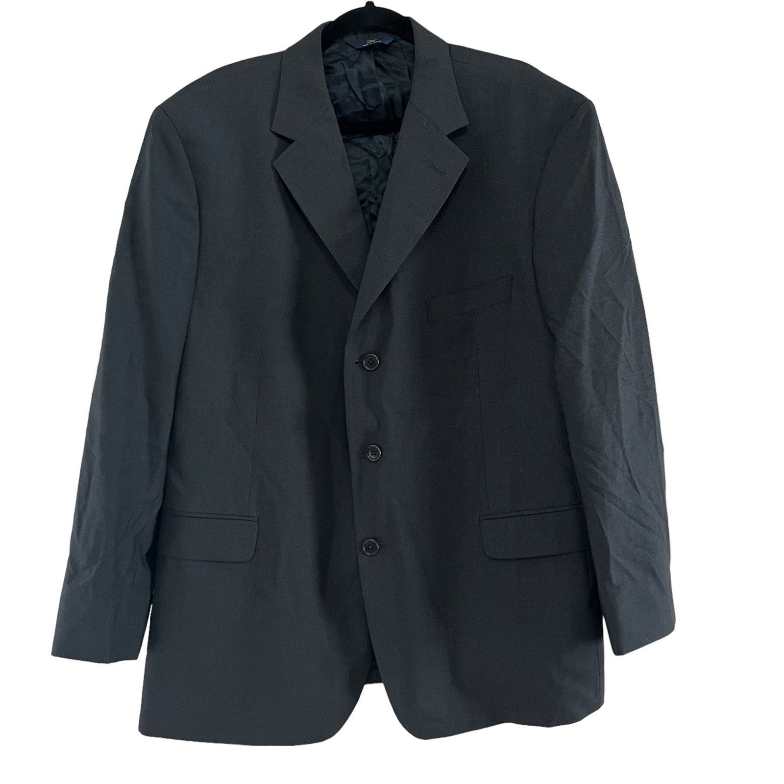 Brooks Brothers Brooks Brothers 346 Gray Single Breasted 3 Button Blazer 48R Size 48R - 1 Thumbnail