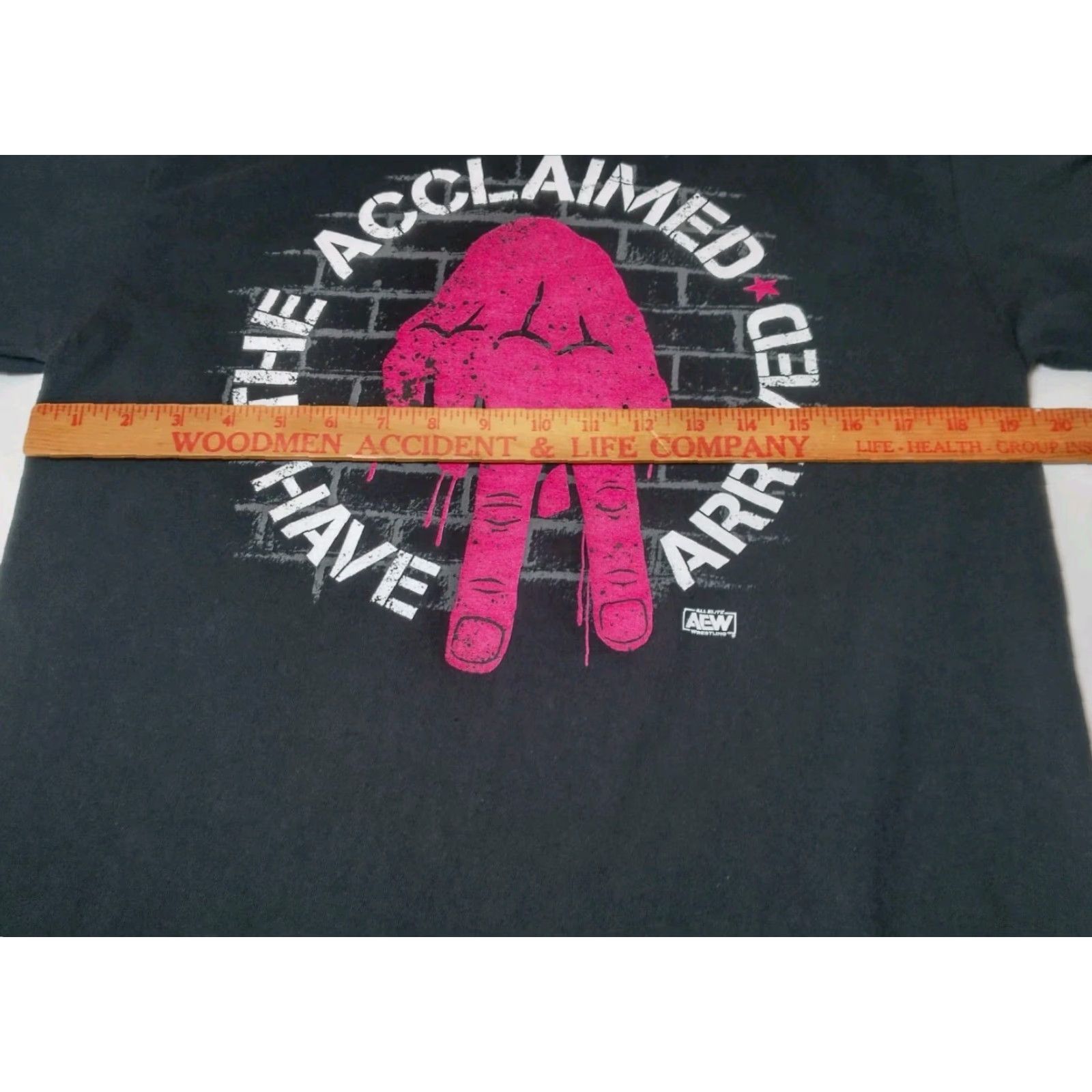 Gildan VINTAGE Gildan T-Shirt Men Medium AEW All Elite Wrestling The Acclaimed Have Arrived Graphic Black Cotton Fall Summer 90s Size US M / EU 48-50 / 2 - 5 Thumbnail