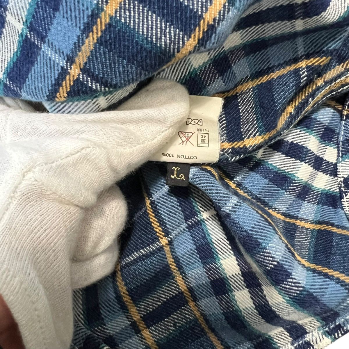 Kapital KAPITAL Cotton Heavy Weight Check Shirt Size US L / EU 52-54 / 3 - 7 Thumbnail