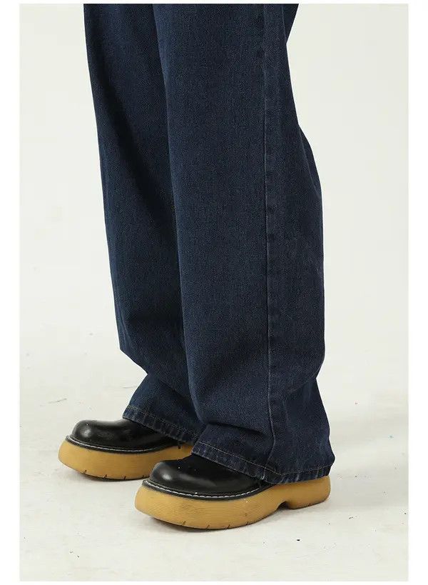 Japanese Brand Kumiko x Mami Dark blue mid-rise slim straight jeans Size US 32 / EU 48 - 6 Thumbnail
