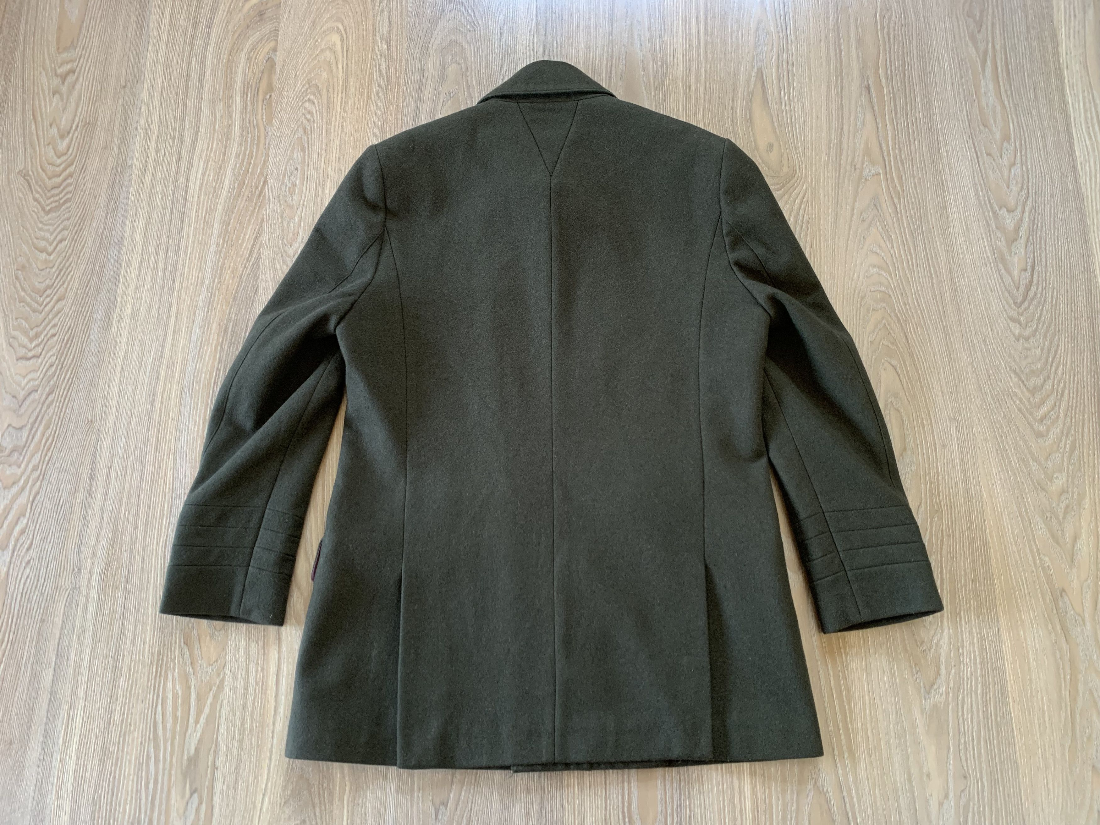 Designer × Vintage Ventuno 21 Mens Khaki Wool Coat Size US L / EU 52-54 / 3 - 3 Thumbnail