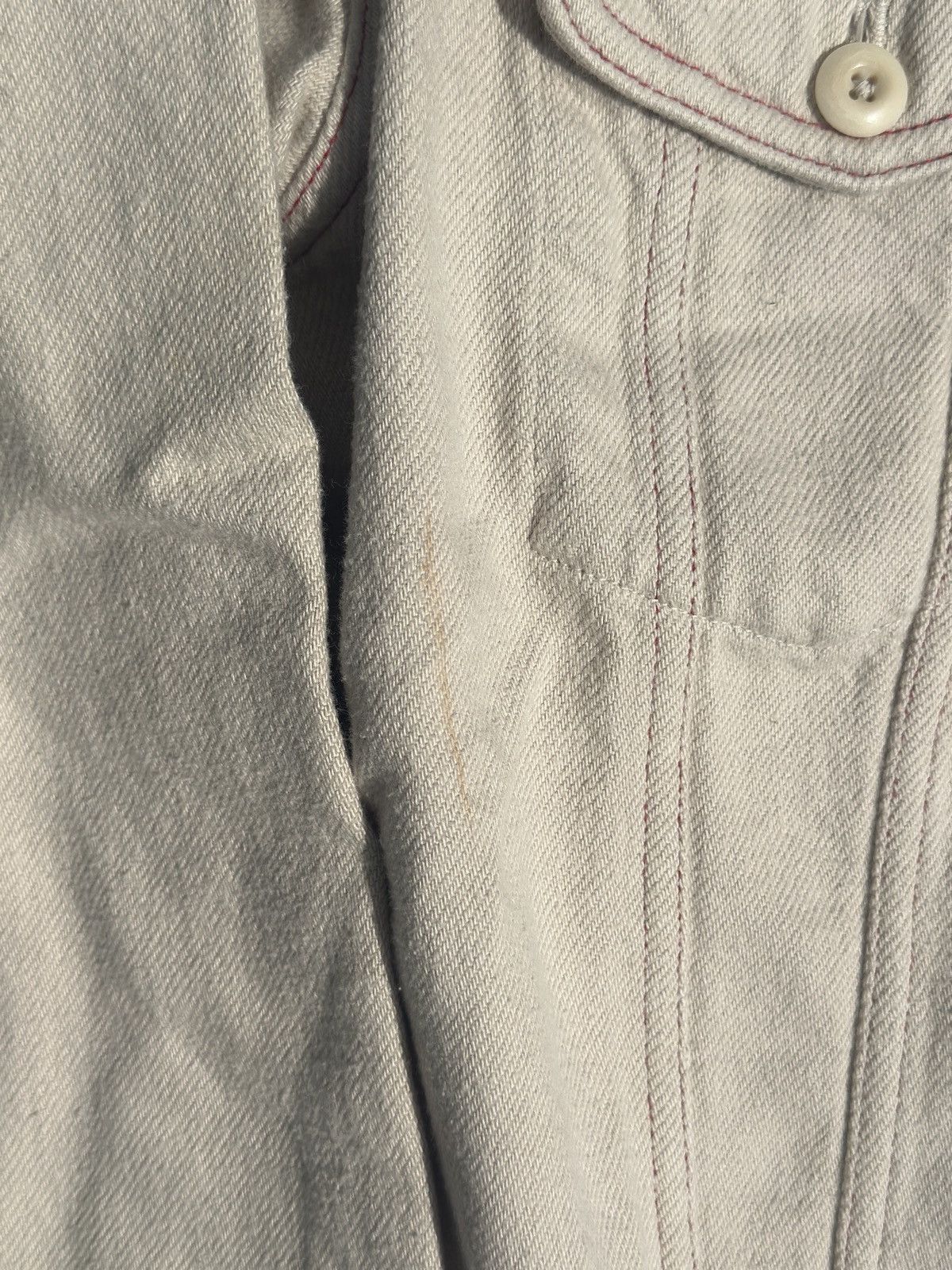 Ts(S) White/cream denim jacket cropped Size US M / EU 48-50 / 2 - 3 Thumbnail