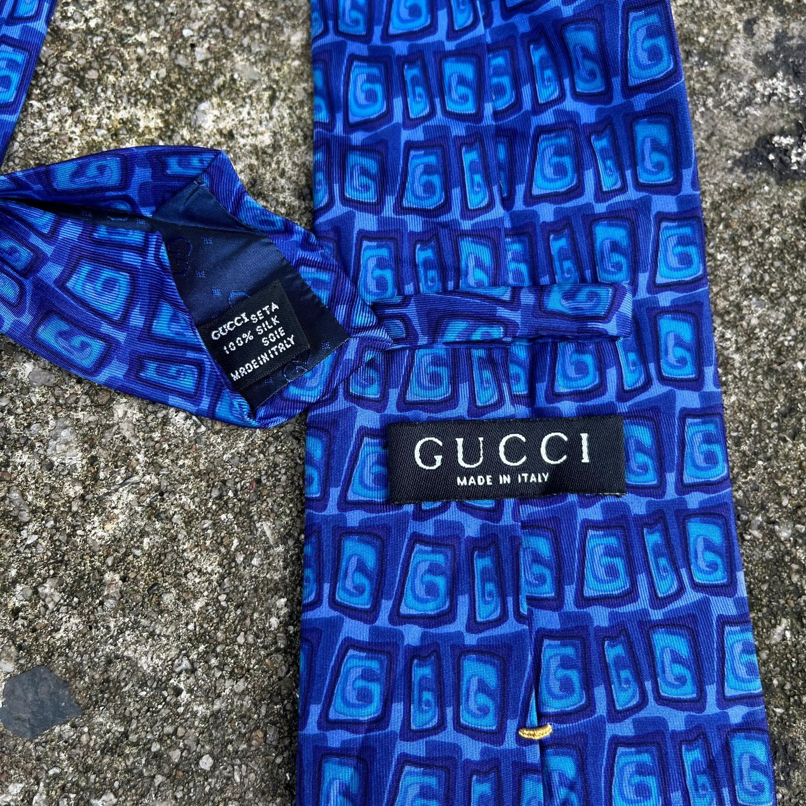 Gucci × Vintage lot of 2 vintage gucci tie Size ONE SIZE - 4 Thumbnail