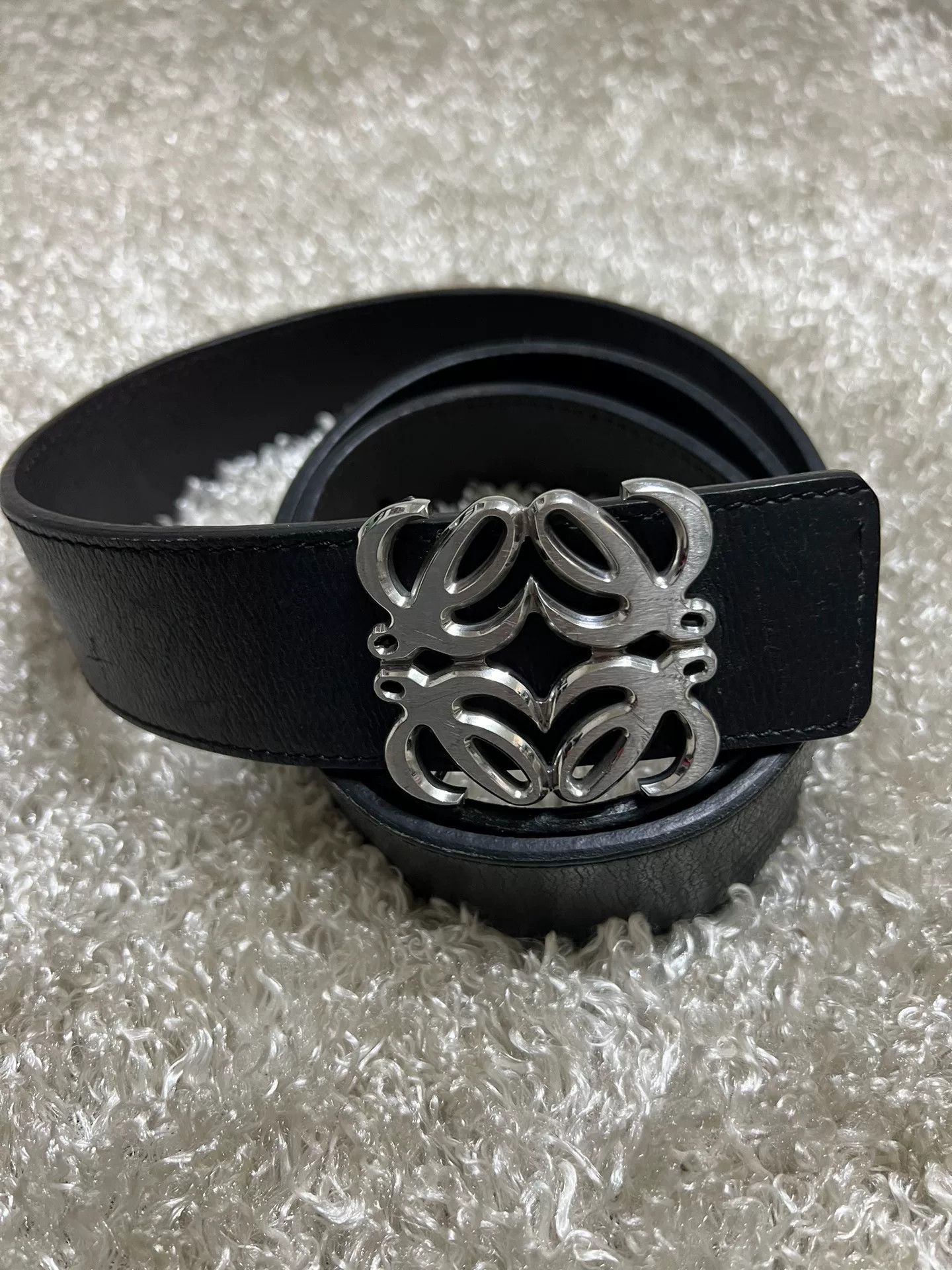 Loewe Loewe Men's Full Leather Belt Size ONE SIZE - 1 Thumbnail