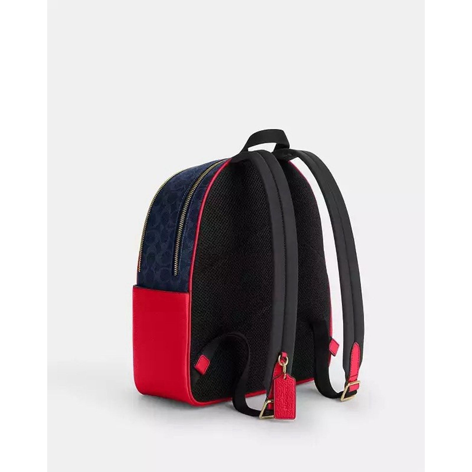 Coach NWT Coach Court Backpack Canvas CZ176 Denim/Bold Red Size ONE SIZE - 8 Thumbnail