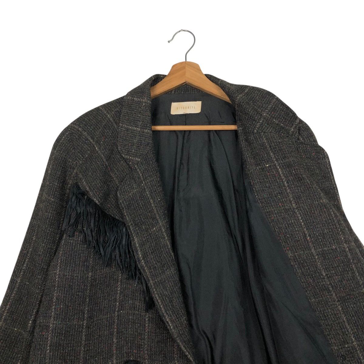 Japanese Brand 📌Wool Jacket Boro Design Western Hiyoshiya Issey Miyake Size US M / EU 48-50 / 2 - 13 Thumbnail