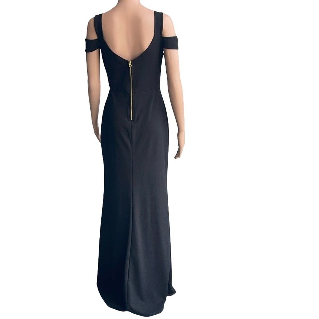 NBDN Nobrandedon Karen-T Elegant Black Evening Gown Size S/M Size M / US 6-8 / IT 42-44 - 3 Thumbnail