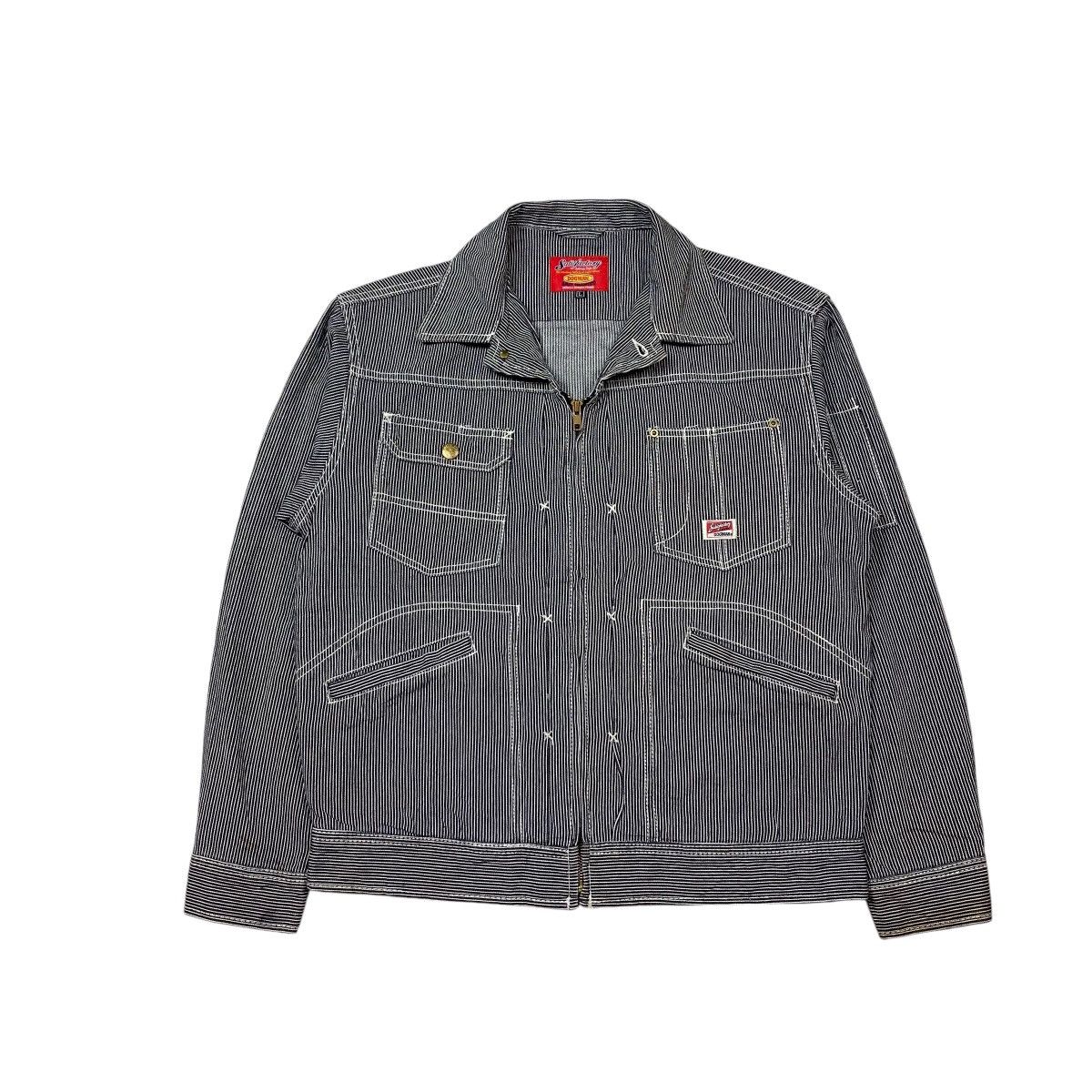 Japanese Brand × Mister Freedom × Vintage Vintage Dogman Satisfactory Hickory Stripe Jacket Size US L / EU 52-54 / 3 - 1 Thumbnail