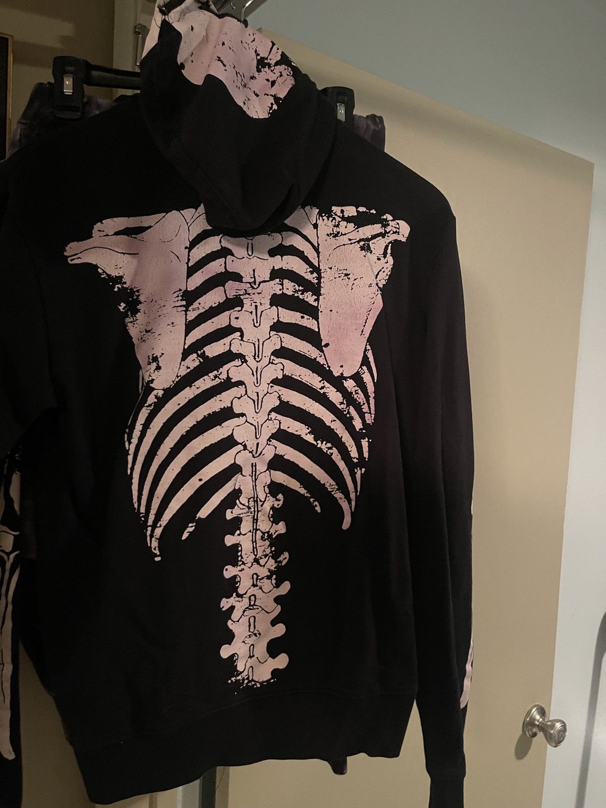 Hot Topic xxxRUDE Hot Topic Skelton Full Zip Up Hoodie Size M / US 6-8 / IT 42-44 - 3 Thumbnail