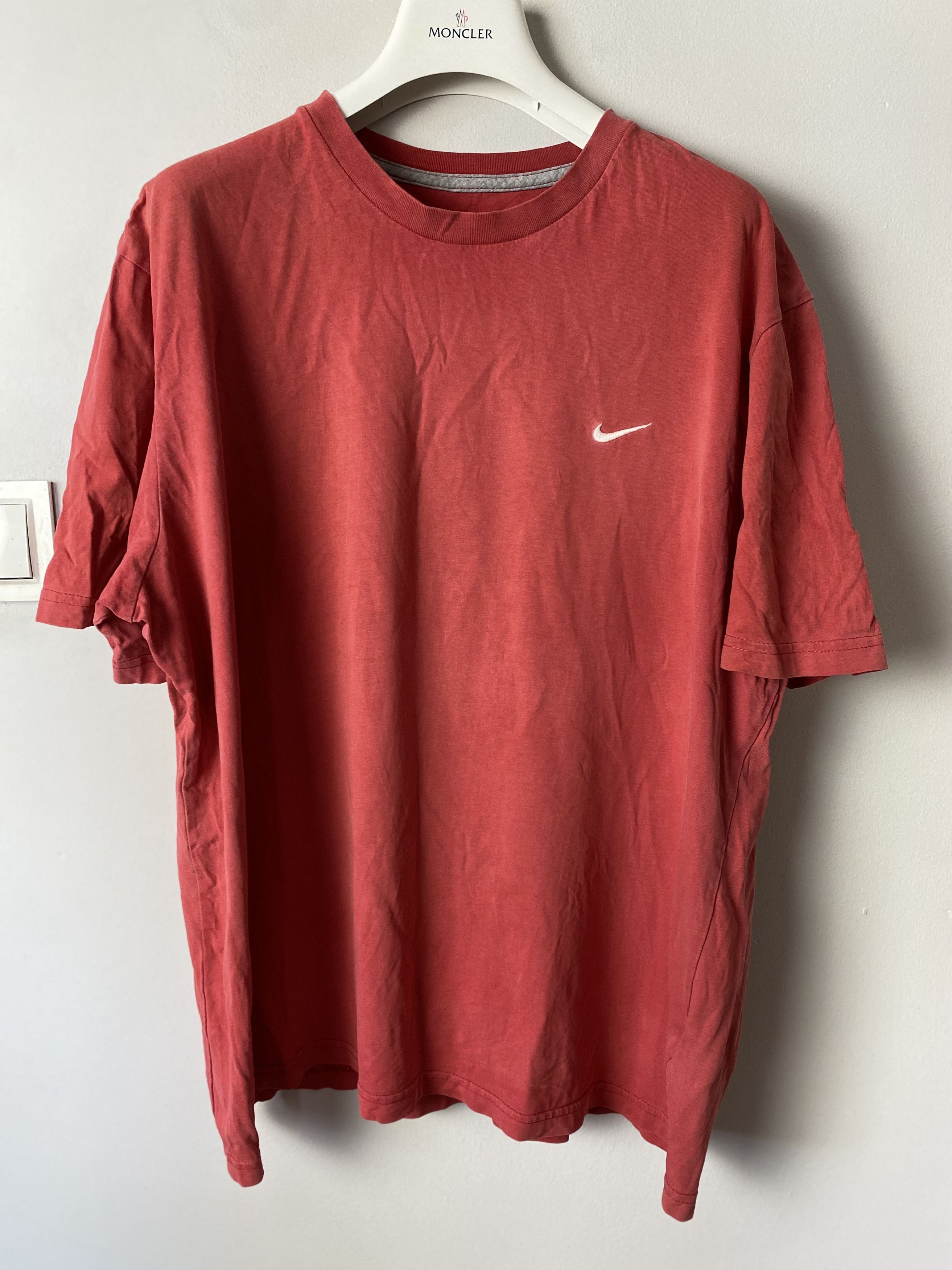 Nike Sports Camp T Shirt Swoosh White Cotton Mens Size L 