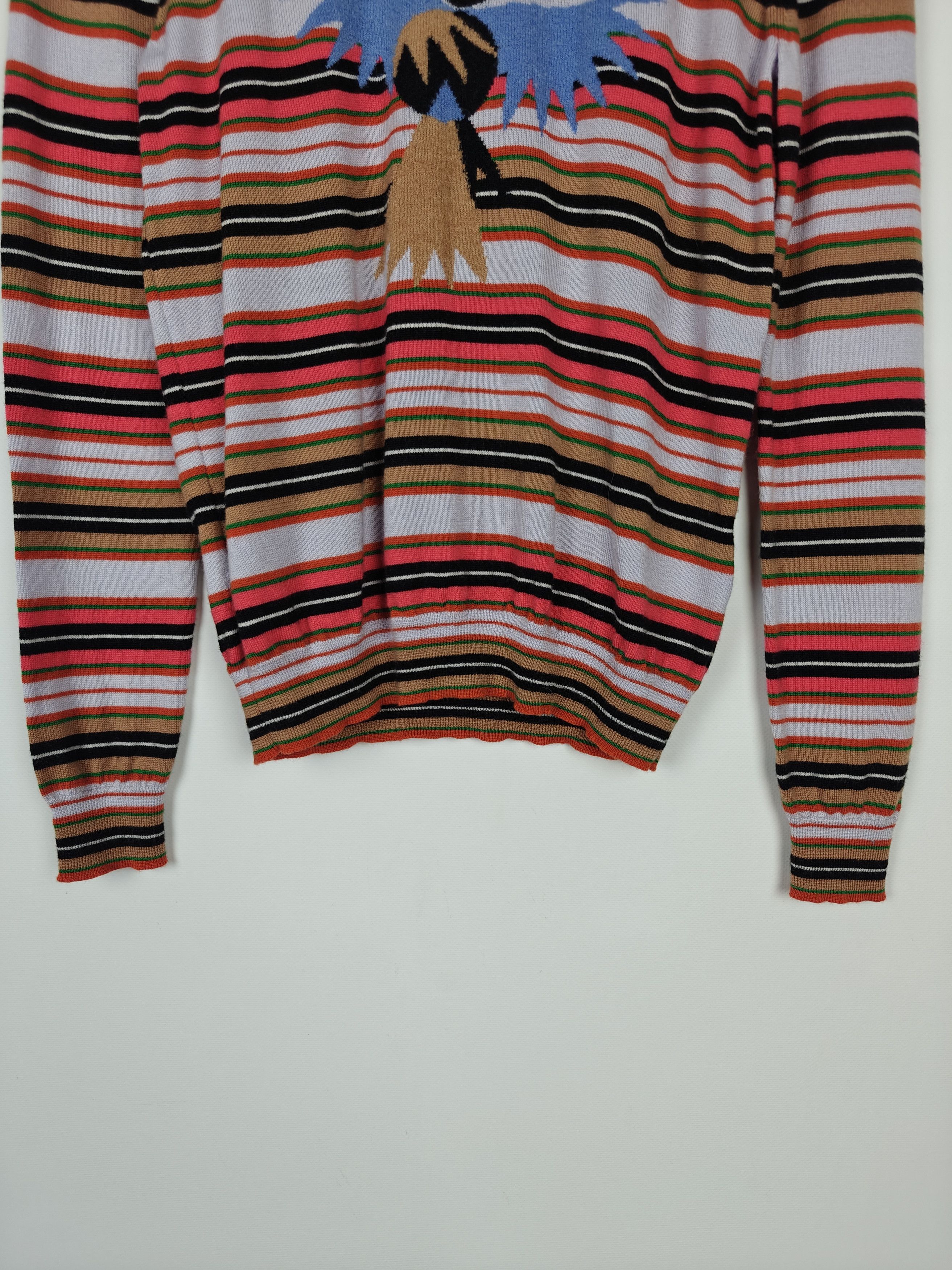 Paul Smith PS Paul Smith Striped Knit Sweater Embroidered Bird size S Size S / US 4 / IT 40 - 3 Thumbnail