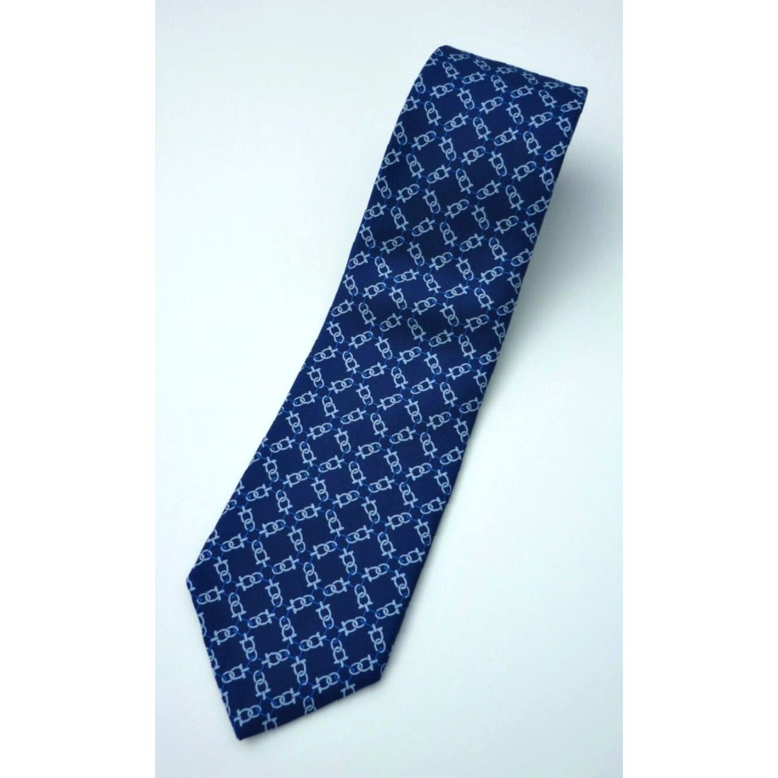 Brooks Brothers Brooks Brothers Makers and Merchants Silk Tie Printed in Italy Made in USA Men's Tie Geometric Blue Silk 61" Long 3.25" Wide Mens Size ONE SIZE - 3 Thumbnail