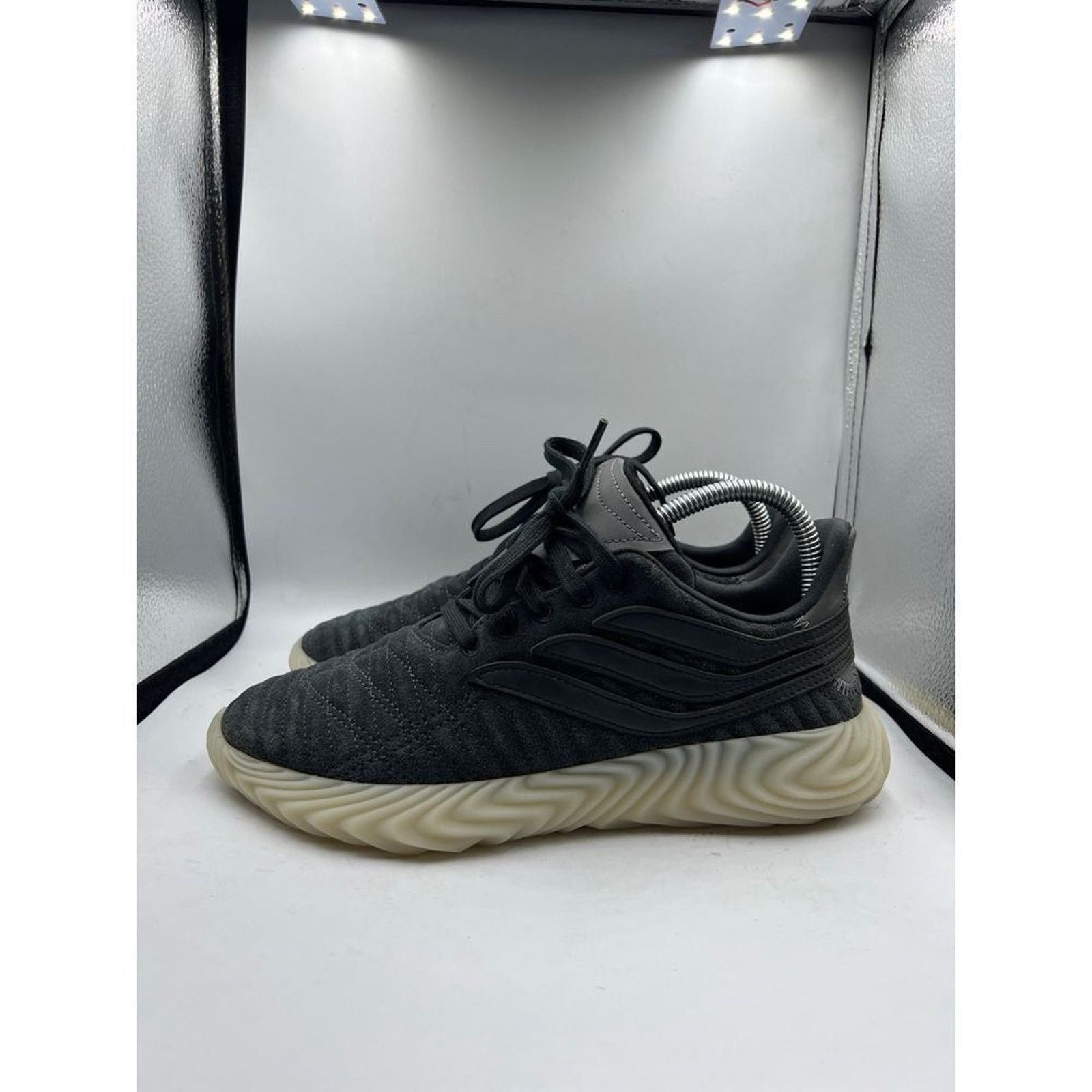 Adidas Adidas sobakov black running sneakers shoes size 6 wmns 7.5 Size US 7.5 / IT 37.5 - 1 Thumbnail