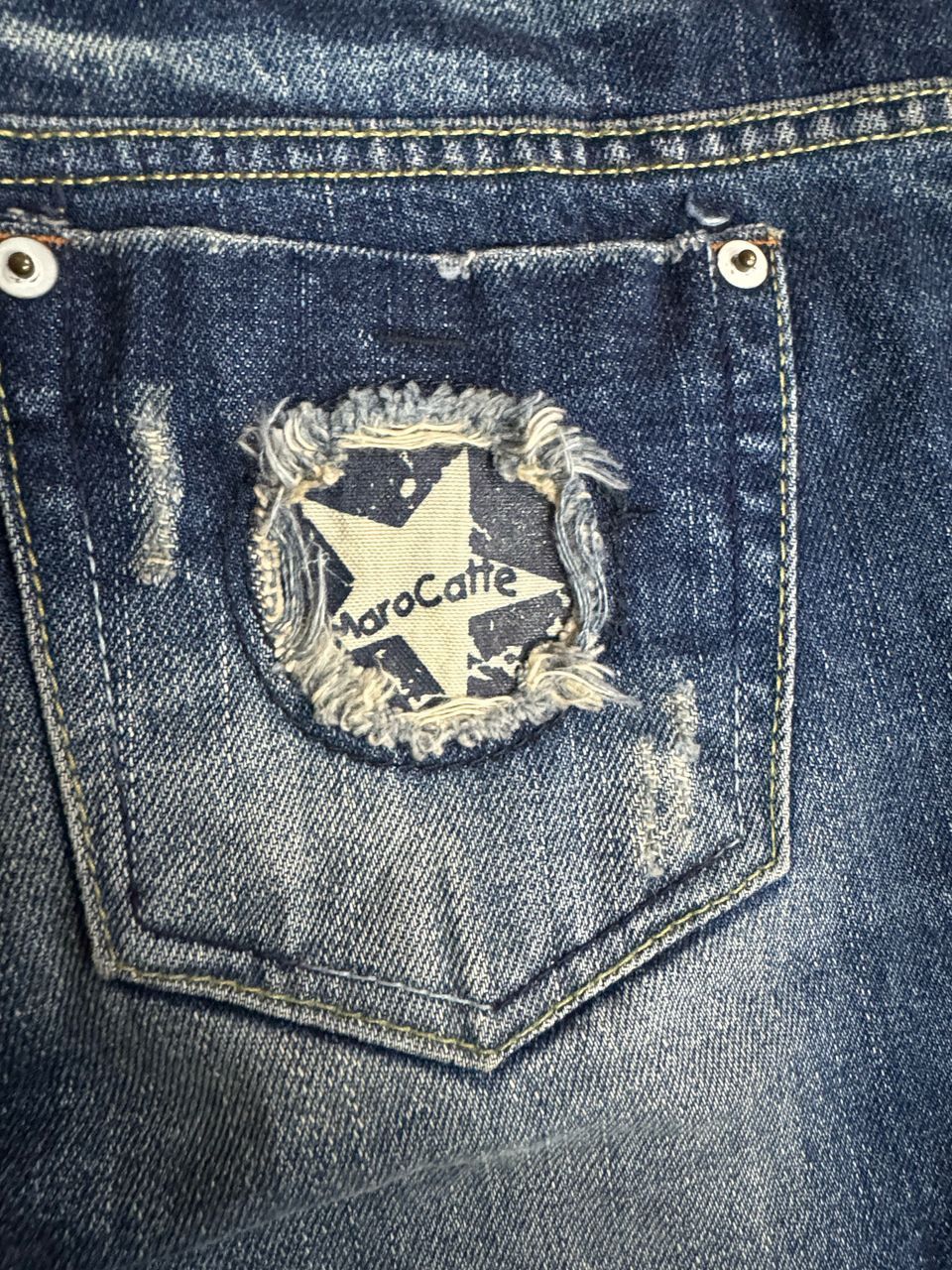 Japanese Brand × Vintage Vintage Maro catte buggy faded streessed denim Size US 29 - 8 Thumbnail
