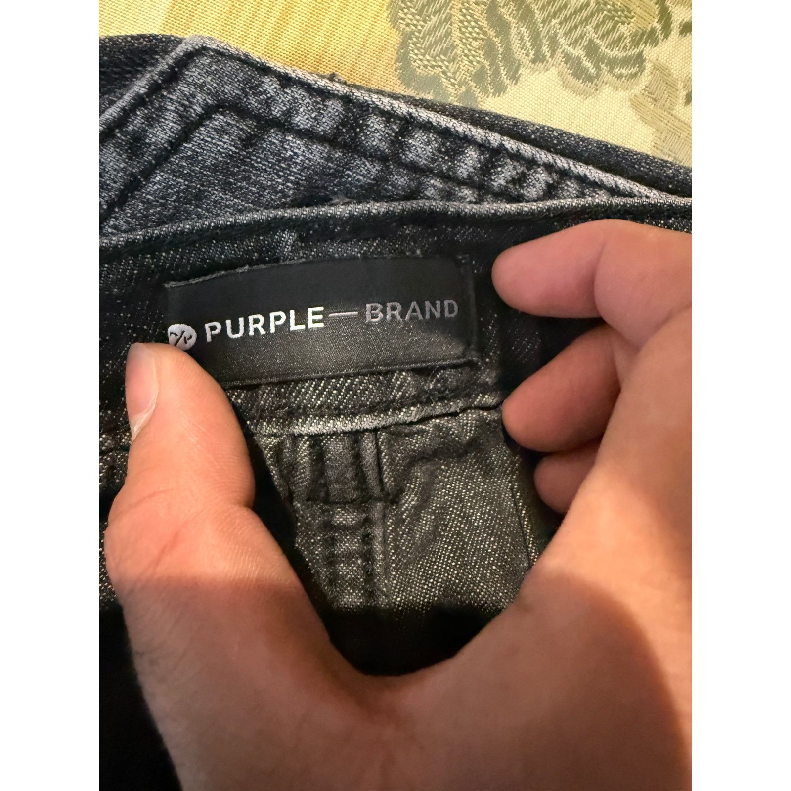 Purple Brand Purple Brand Jeans Black Knee Rip Used 34 Size US 34 / EU 50 - 5 Thumbnail